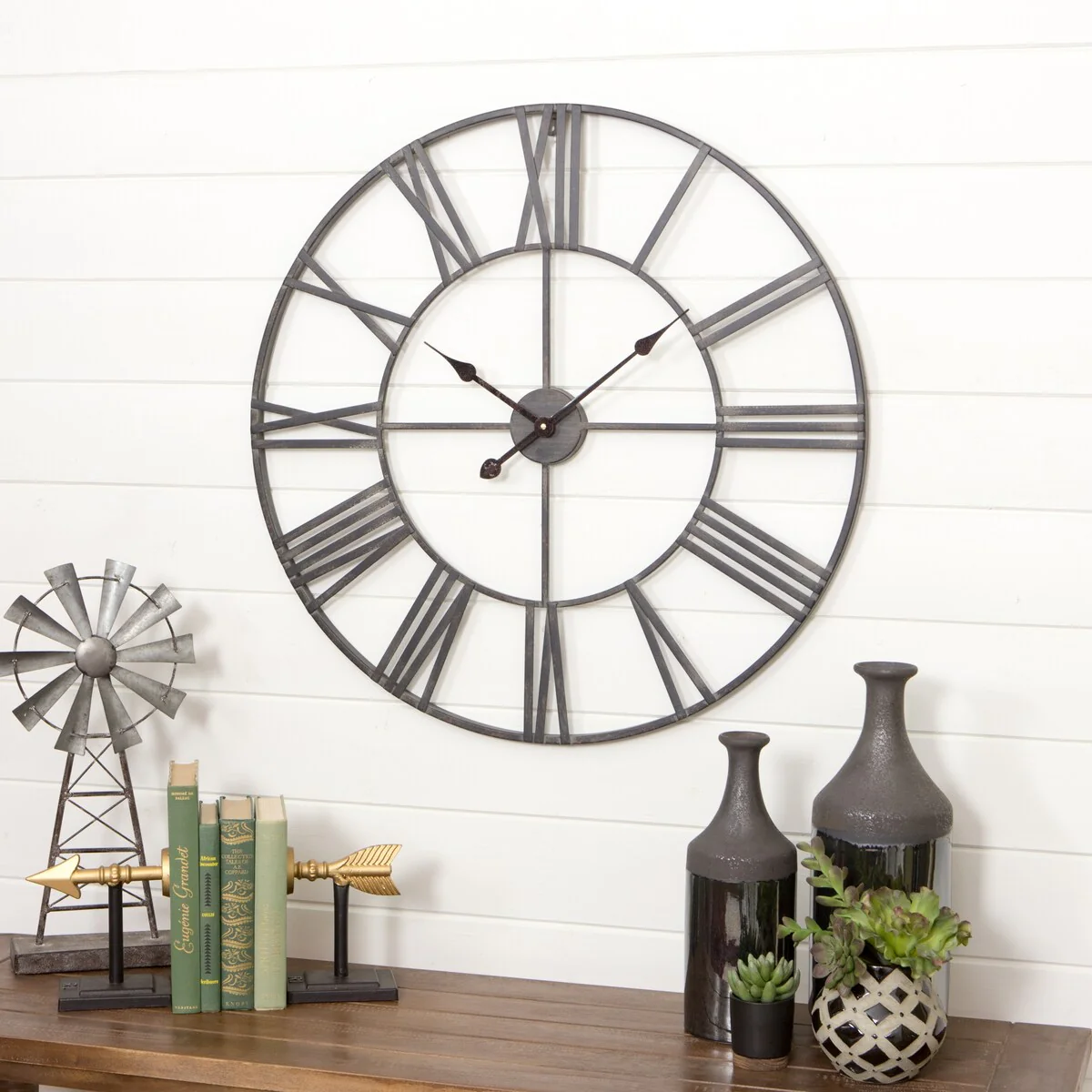 Modern Round Metal Wall Clock, Decorative Circular Hanging Clock for Living Room, Bedroom and Office - Image 18