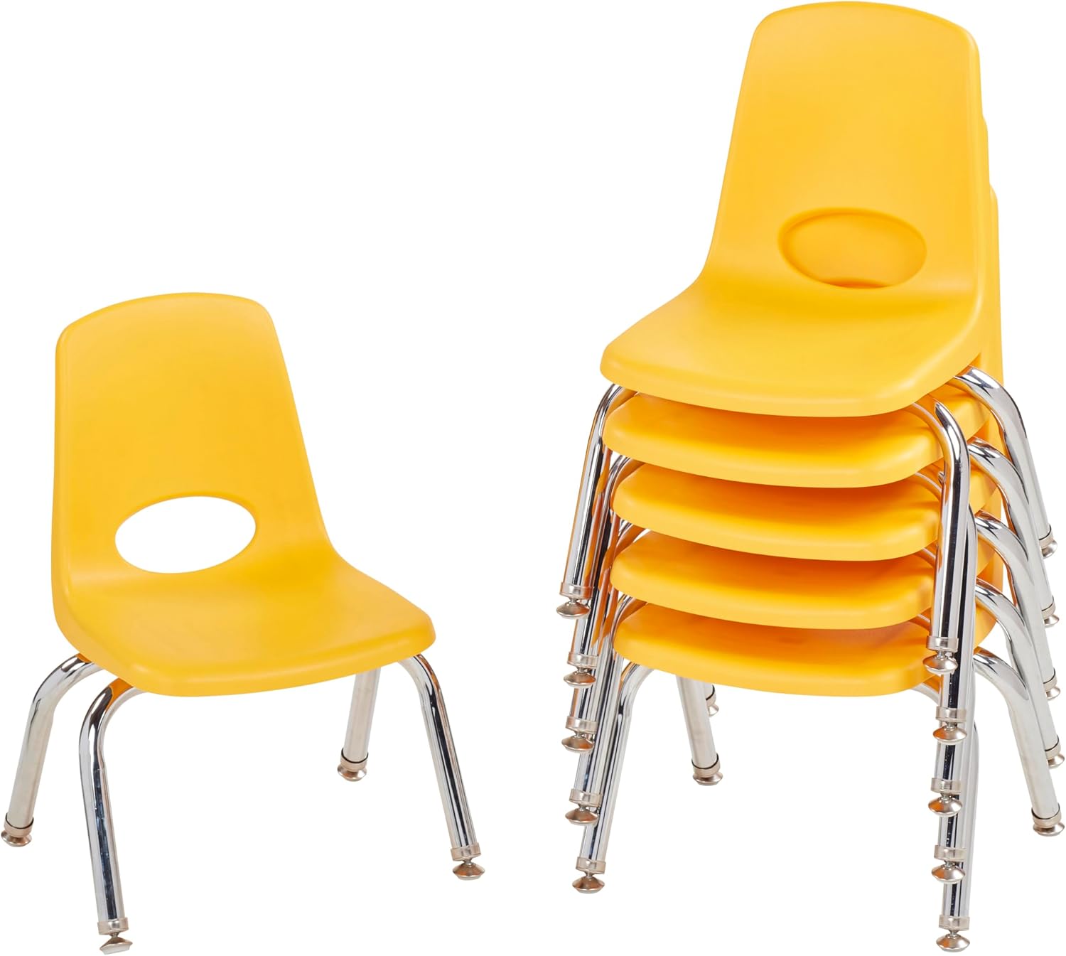 10" School Stack Chair with Swivel Glides, Purple, 6-Pack - Image 60
