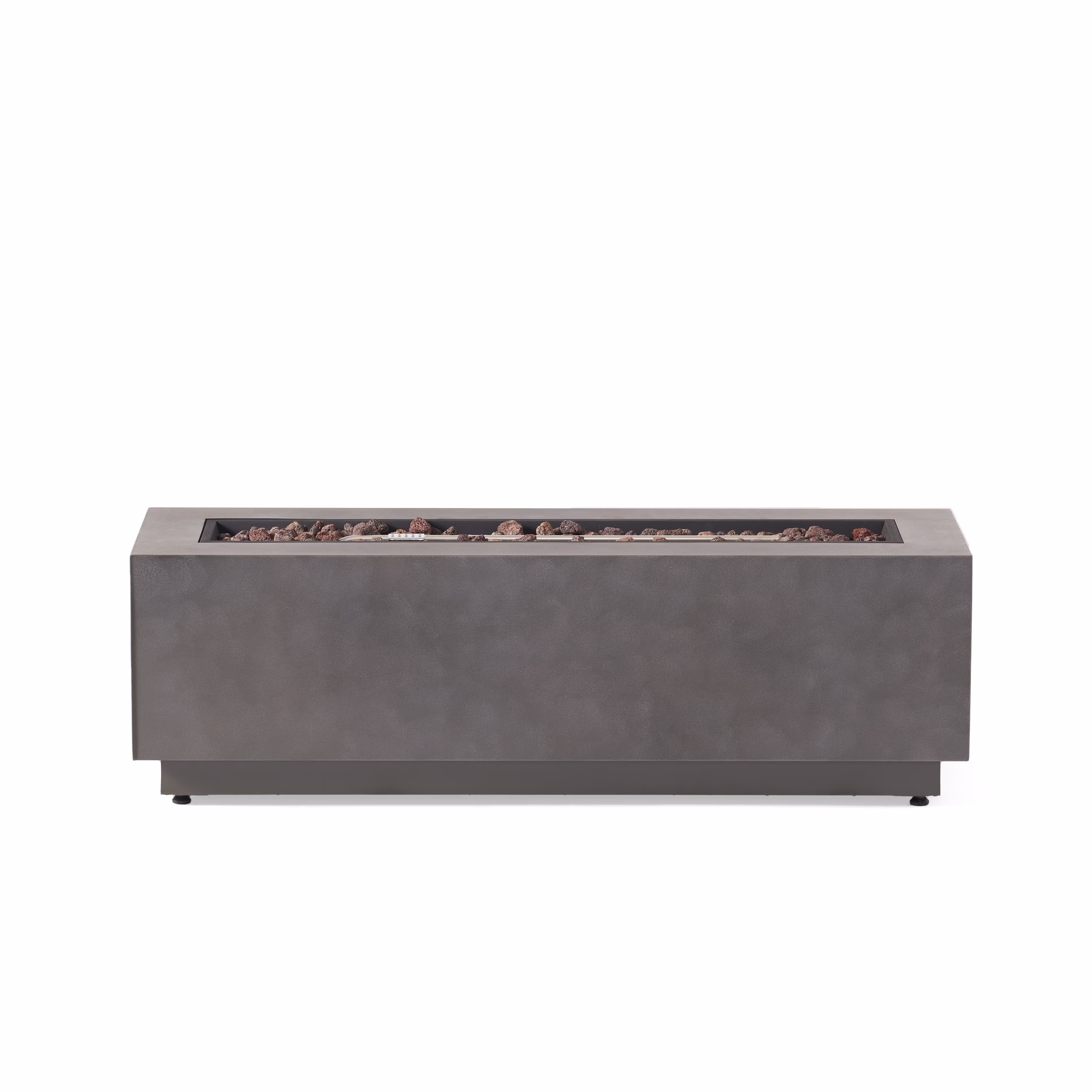 Christopher Knight Home Wellington Outdoor 50,000 BTU Rectangular Fire Pit (No Tank Holder) by Brushed Brown - Image 5