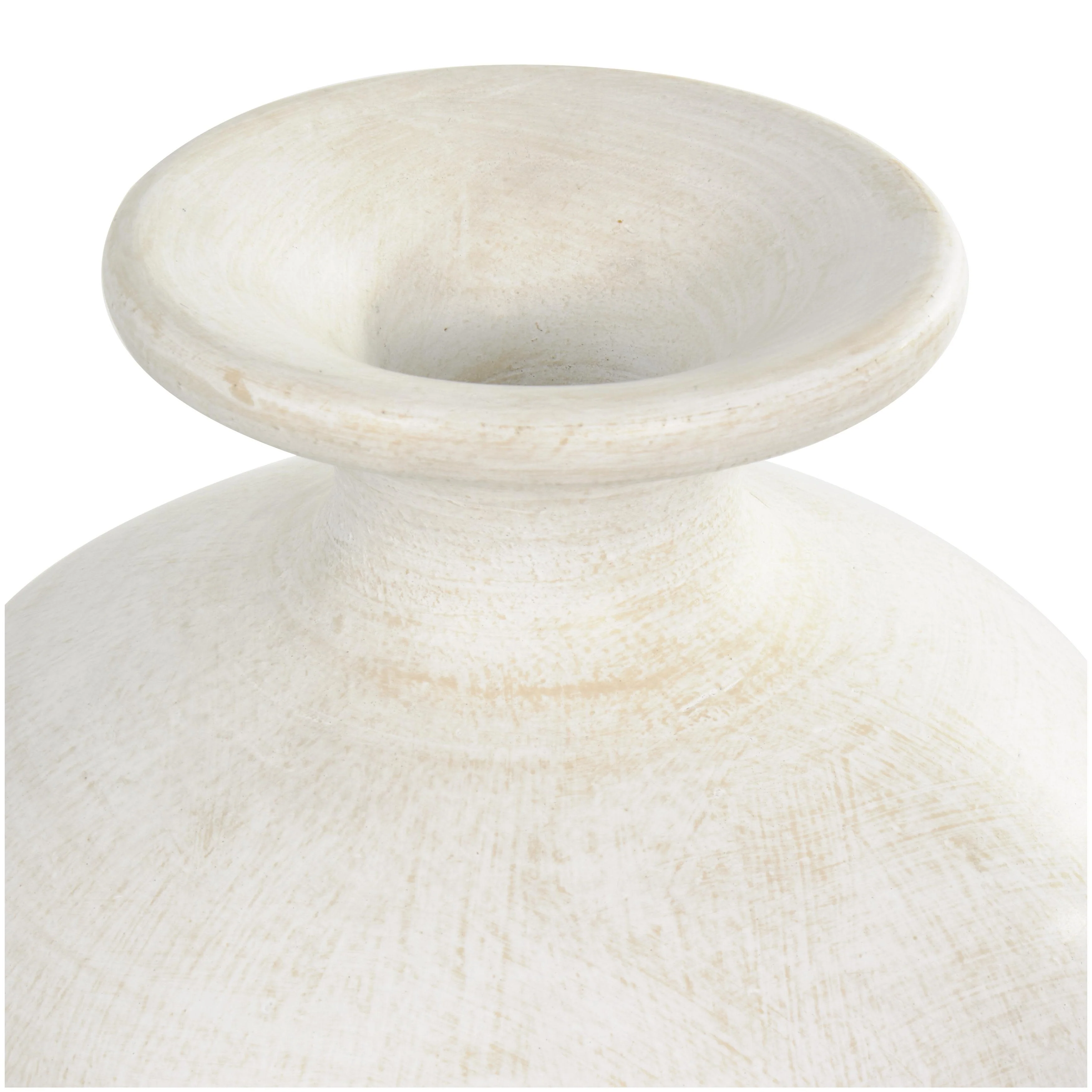 Tall Ceramic Amphora Floor Vase, White Decorative Vase for Home Decor - Image 4