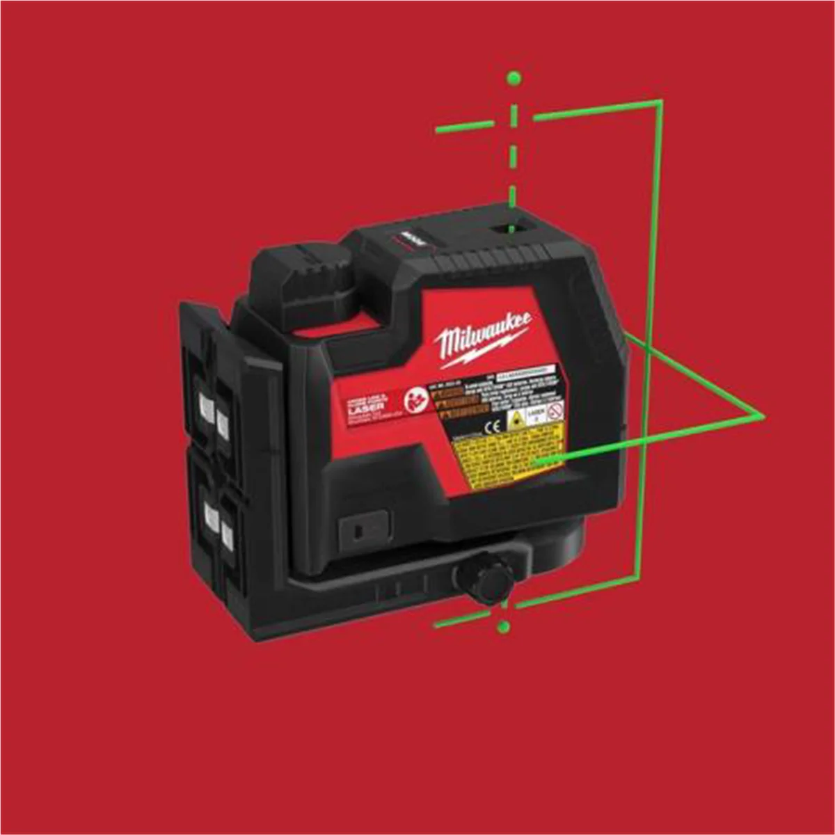 Milwaukee Tool USB Rechargeable Green Cross Line & Plumb Points Laser - Image 4