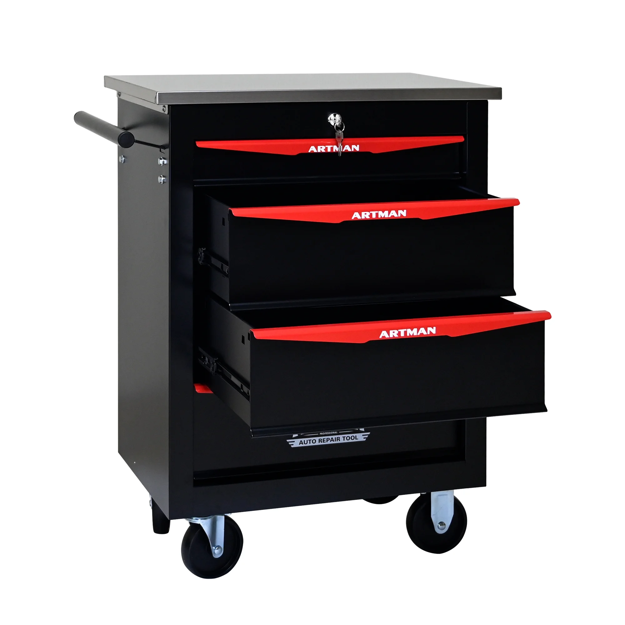 ARTMAN 6 Drawers Metal Rolling Storage Tool Chest Cabinet Cart with Wheels,with Key Locking and Parking Brake, Tool Box for Garage Workshop Warehouse - Image 45