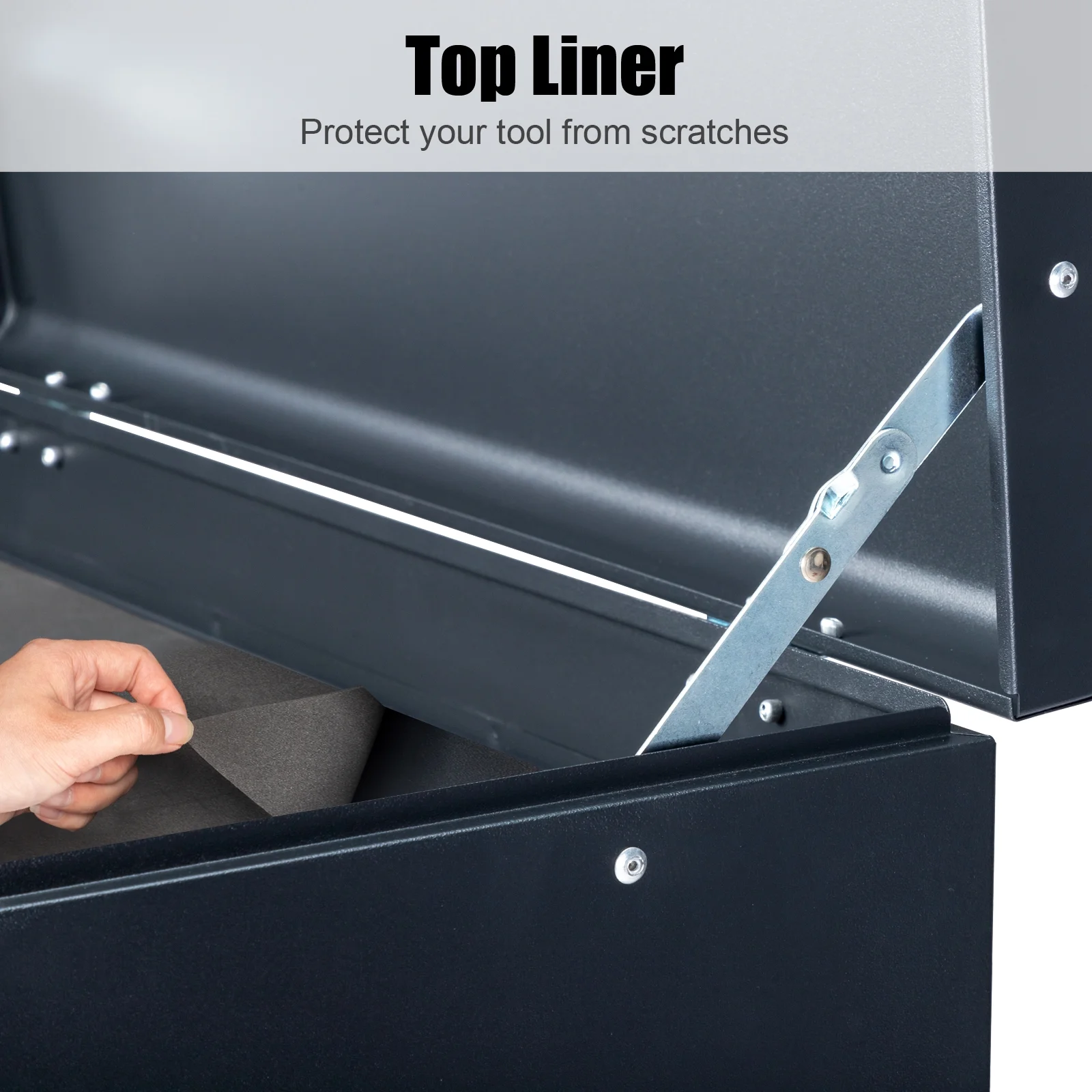 Ktaxon Tool Box, Portable 5 Drawer Steel Toolbox with Top Storage Tray & Carrying Handle, for Garage Trunk Household, Black - Image 13