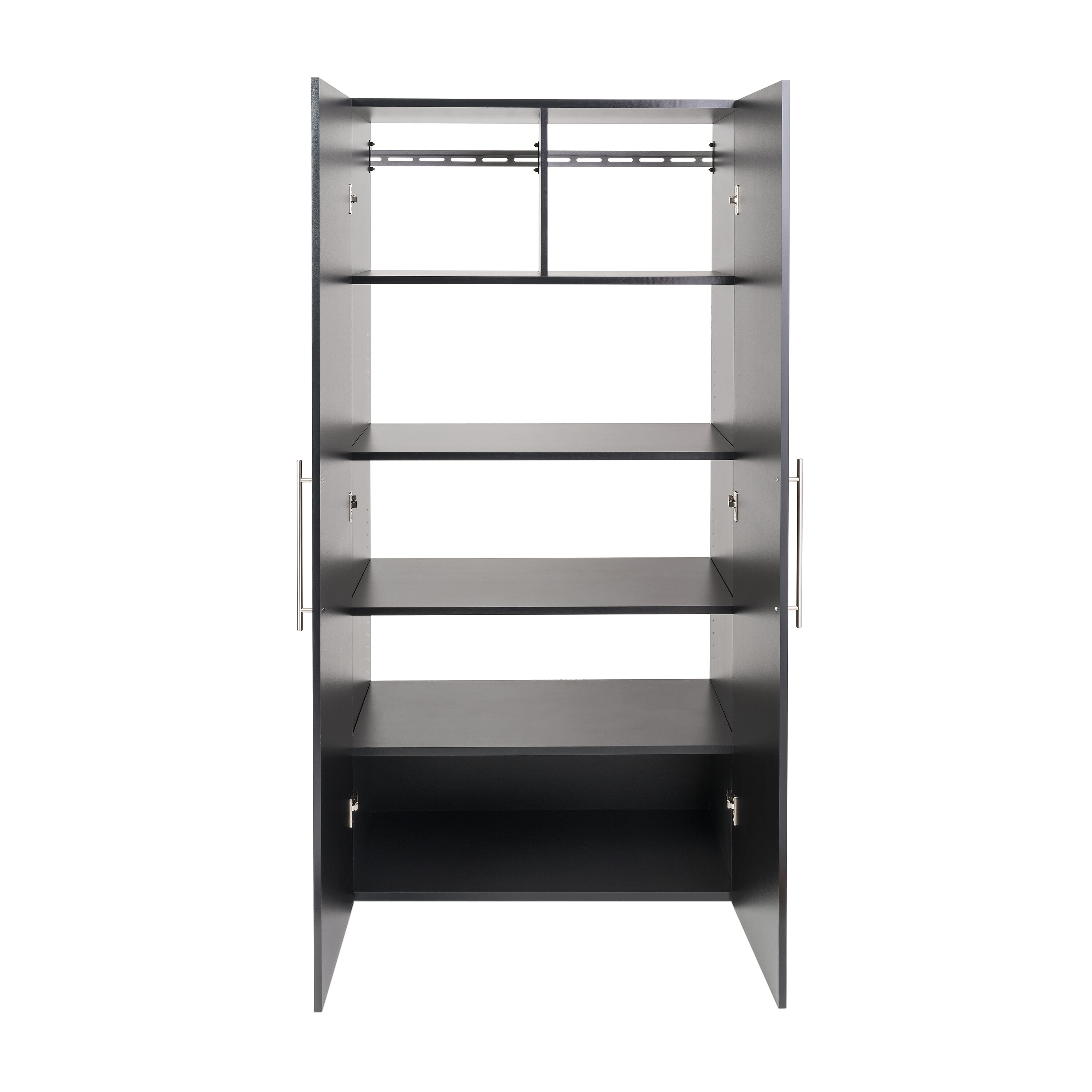Prepac HangUps Large Storage Cabinet - Immaculate Light Gray 36" Cabinet with Storage Shelves and Doors; Ideal for Bin and General Storage Solutions - Image 11