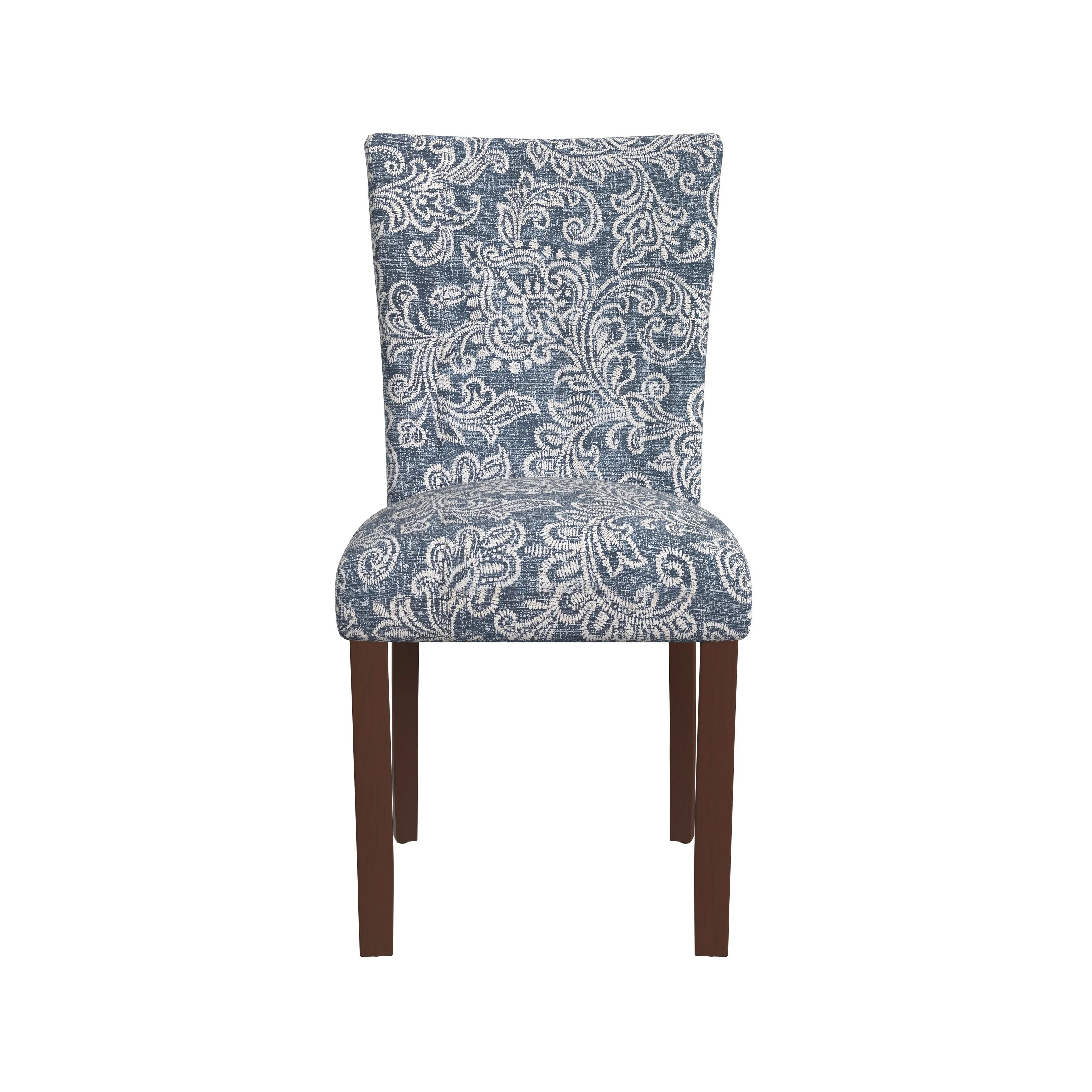 Set of 2 Upholstered Medallion Dining Chairs, Comfortable Parsons Style Chairs for Kitchen and Dining Room - Image 40