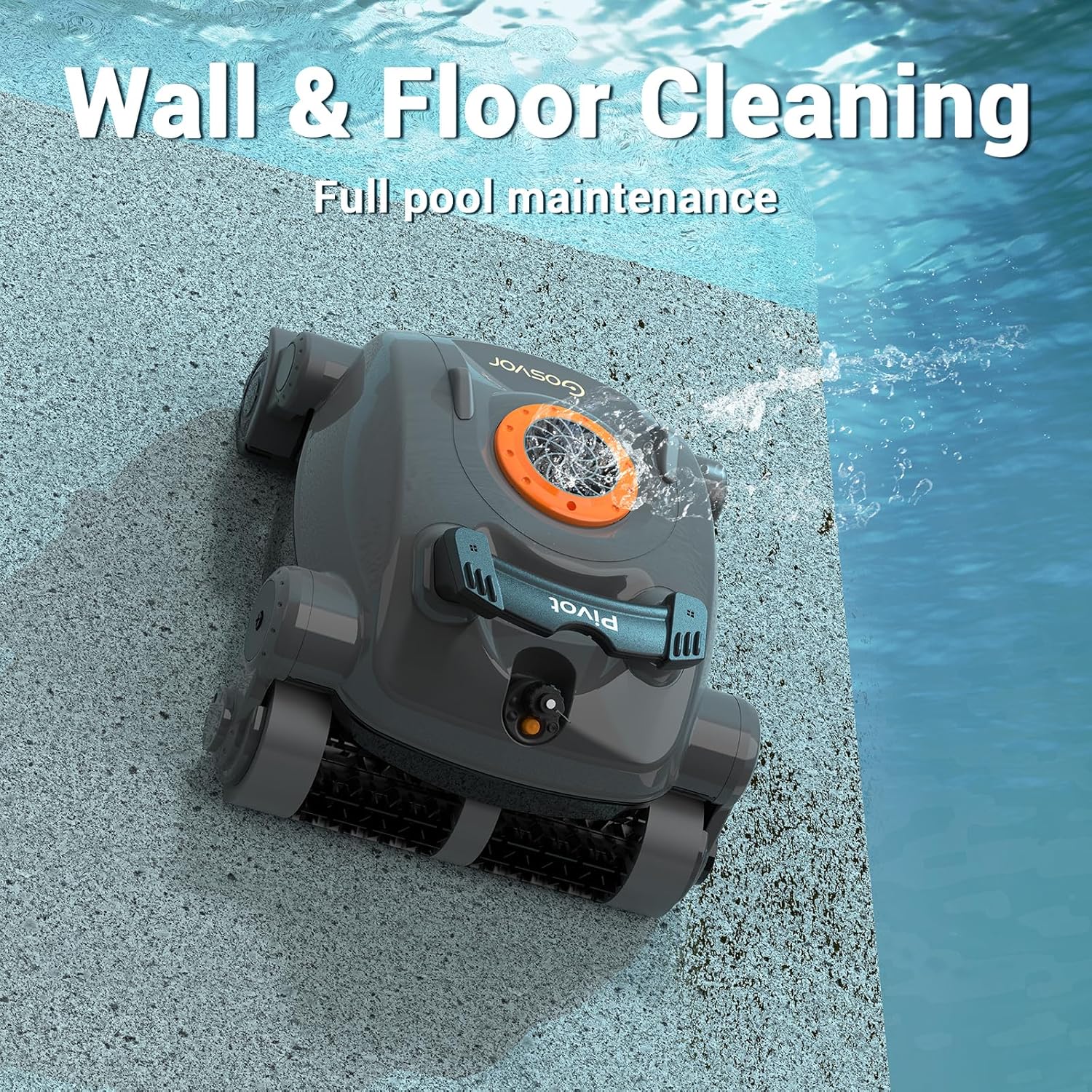 Cordless Robotic Pool Cleaner, Automatic Wall Climbing Pool Vacuum for Swimming Pool Cleaning - Image 4