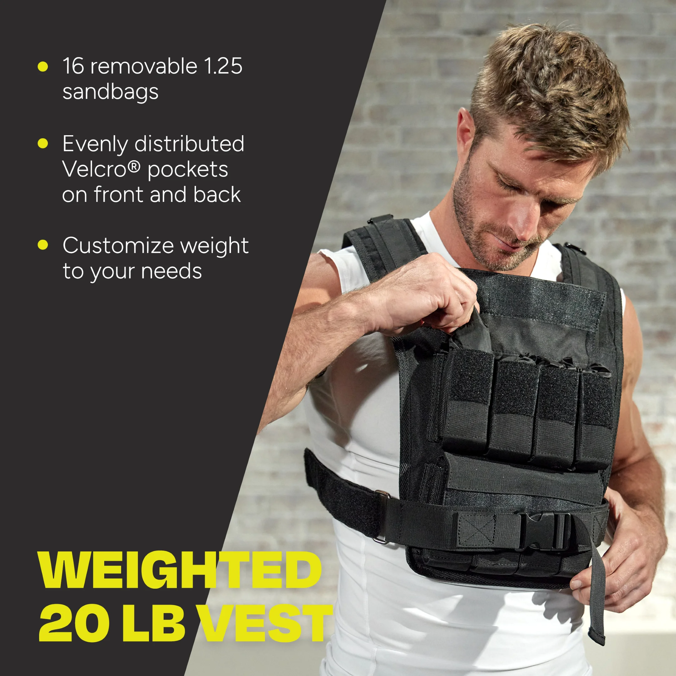 Centr By Chris Hemsworth Fitness Weight Vest, 20 lbs, with 3-Month Digital Membership - Image 3