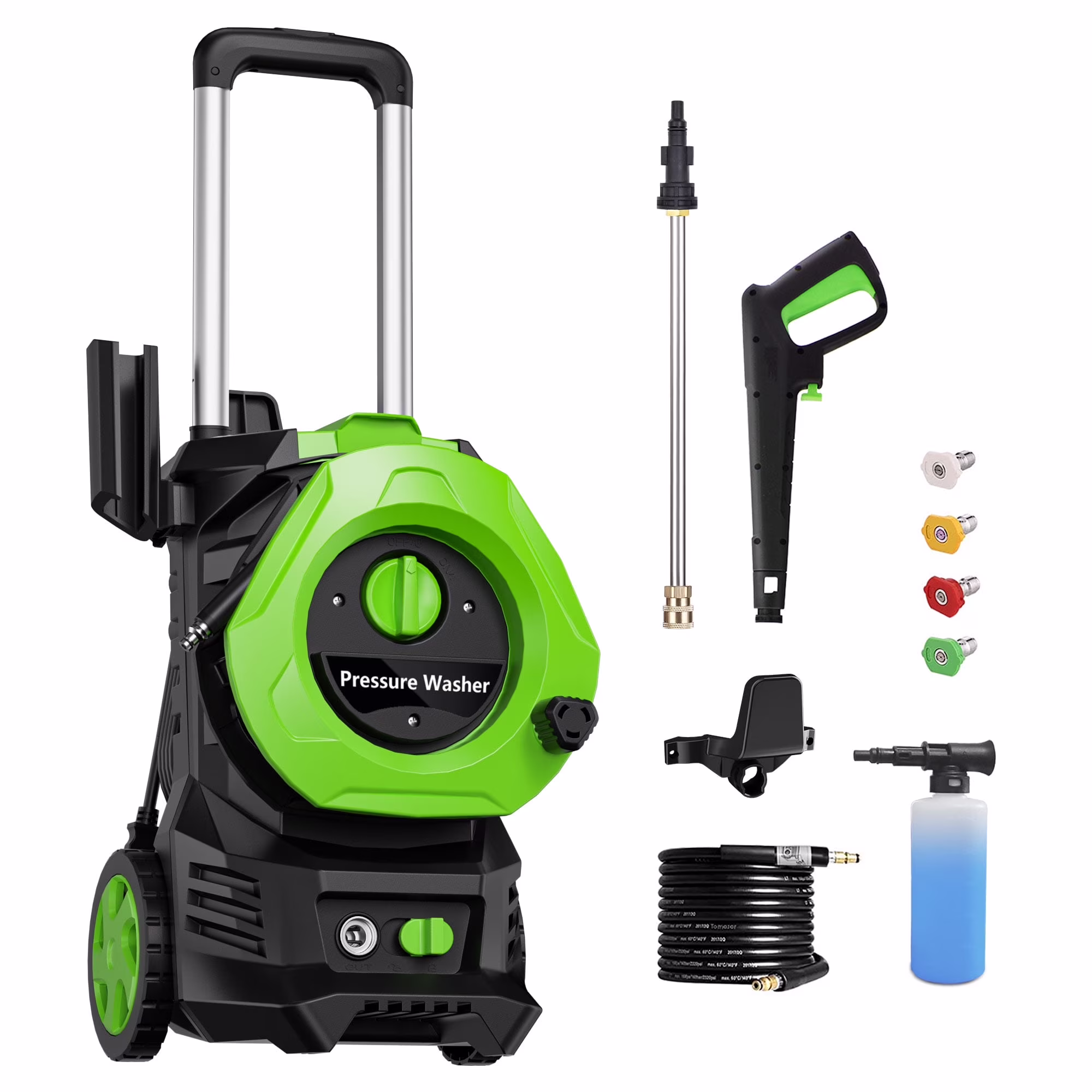 Electric Pressure Washer 4800PSIMax 2.9GPM Pressure Washer with 25 Ft Hose, 16.4 Ft Power Cord, Soap Tank Car Wash Machine Blue Ideal Cleaning for pool, Car, Patio - Image 5