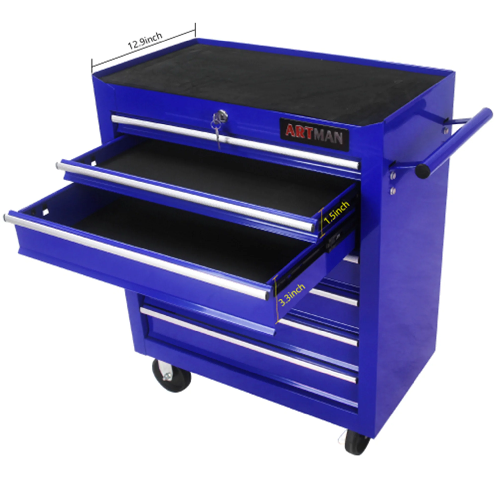 ARTMAN 7 Drawer Tool Rolling Storage Cart ,Tool Boxes Tool Chest with Wheels and Drawers for Garage Workshop Warehouse - Image 60