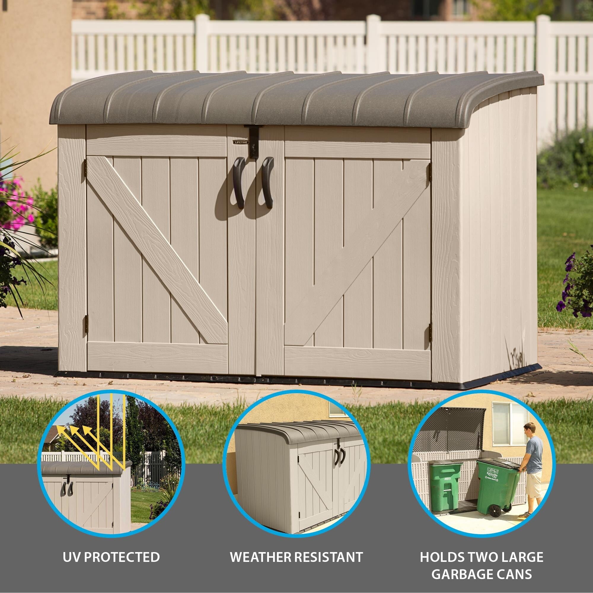 Horizontal Storage Shed (75 cubic feet), 60170 - Image 4