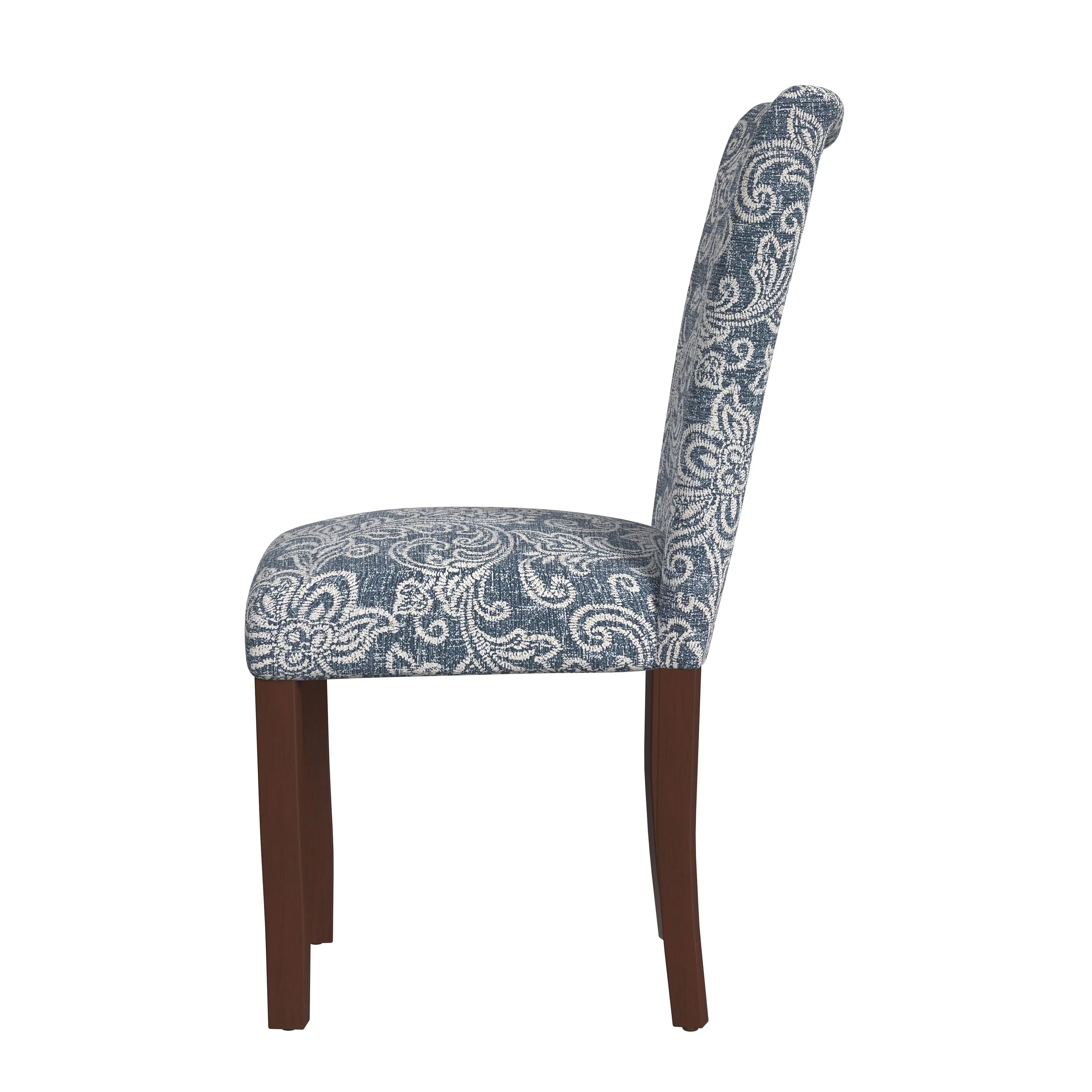 Set of 2 Upholstered Medallion Dining Chairs, Comfortable Parsons Style Chairs for Kitchen and Dining Room - Image 42