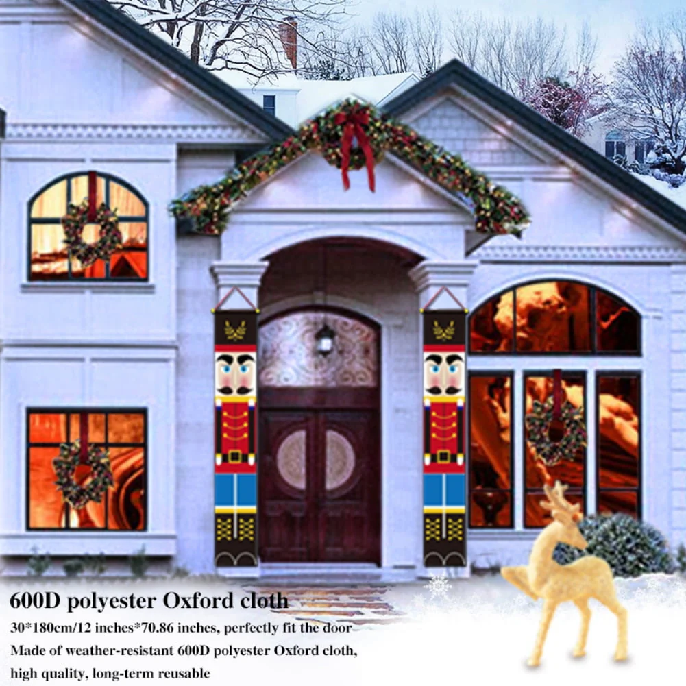 71" x 12" Christmas Polyester Outdoor Banner (2 Pack) - Image 6