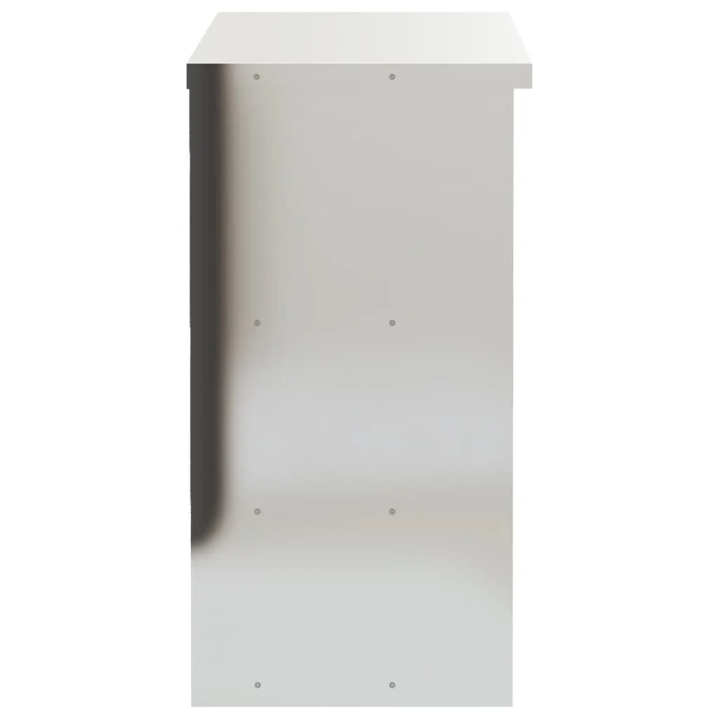 vidaXL Kitchen Wall Cabinet with Shelf Storage Restaurant Stainless Steel - Image 23
