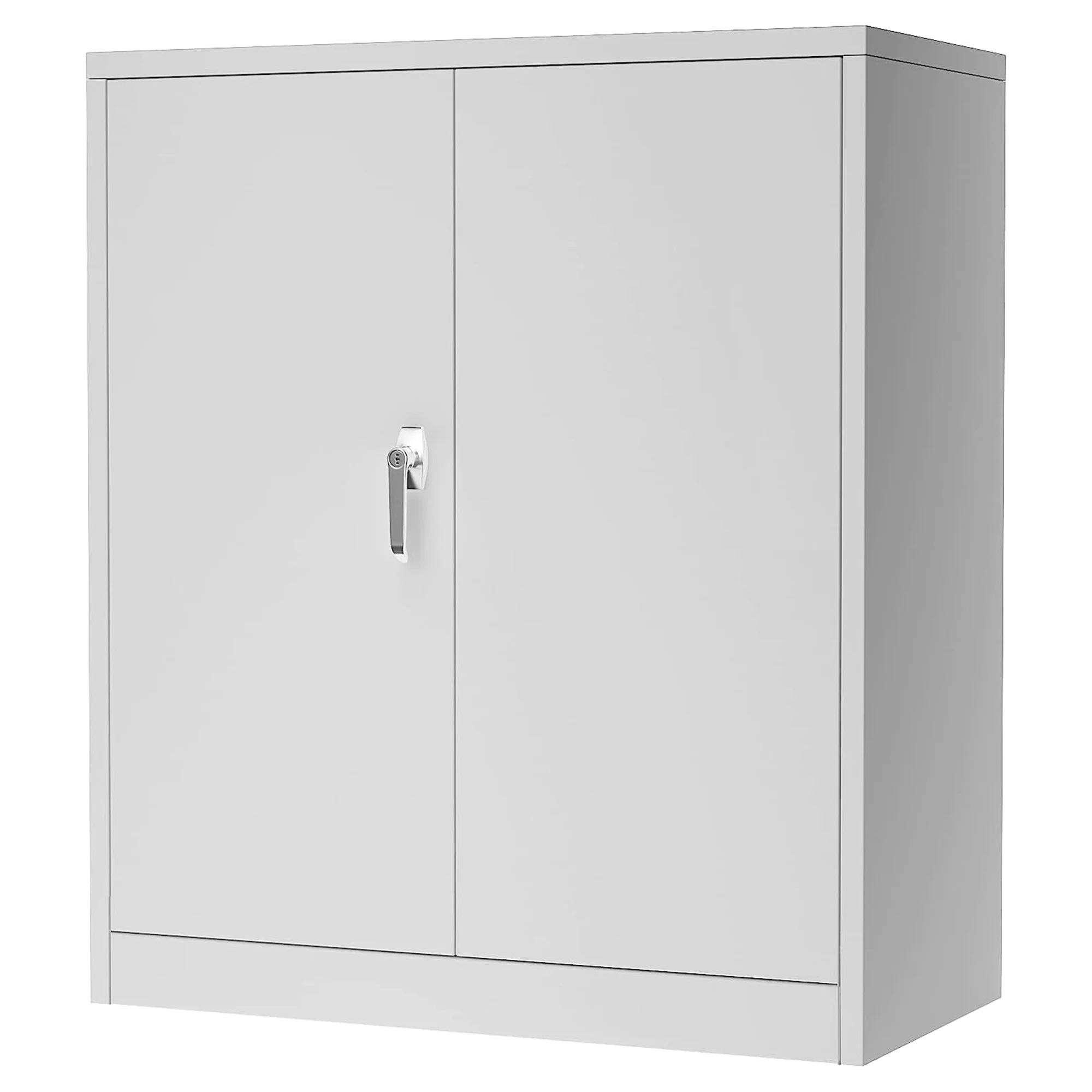 Aobabo 72 Inch Locking Storage Cabinet w/ Adjustable Shelves, Gray - Image 26