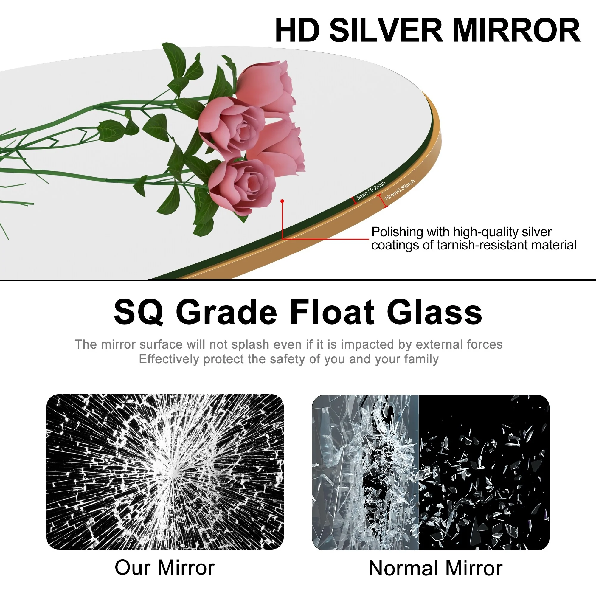 Arched Full Length Wood Floor Mirror, Full Body Standing and Wall Mounted Mirror for Bedroom, Living Room and Home Decor - Image 49