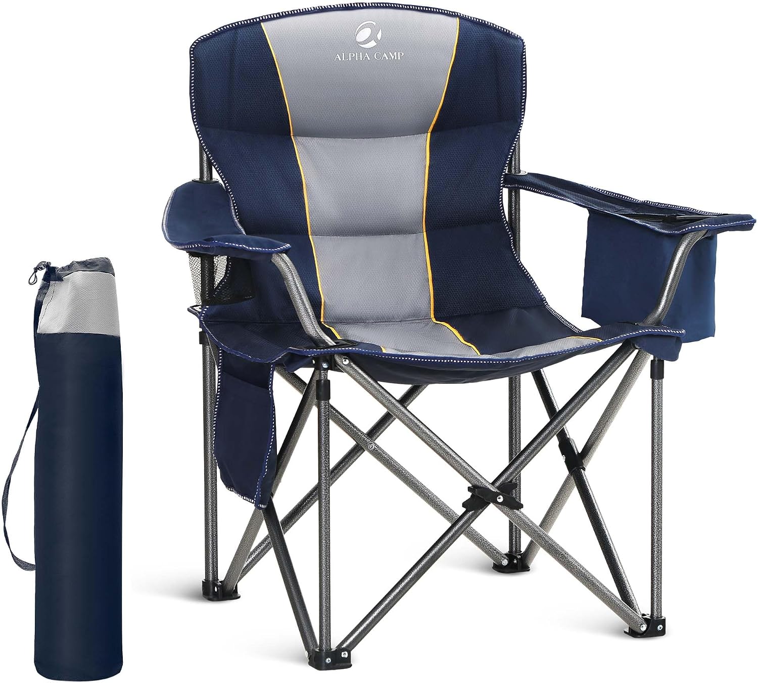 Folding Camping Chair Oversized Heavy Duty Padded Outdoor Chair - Image 7