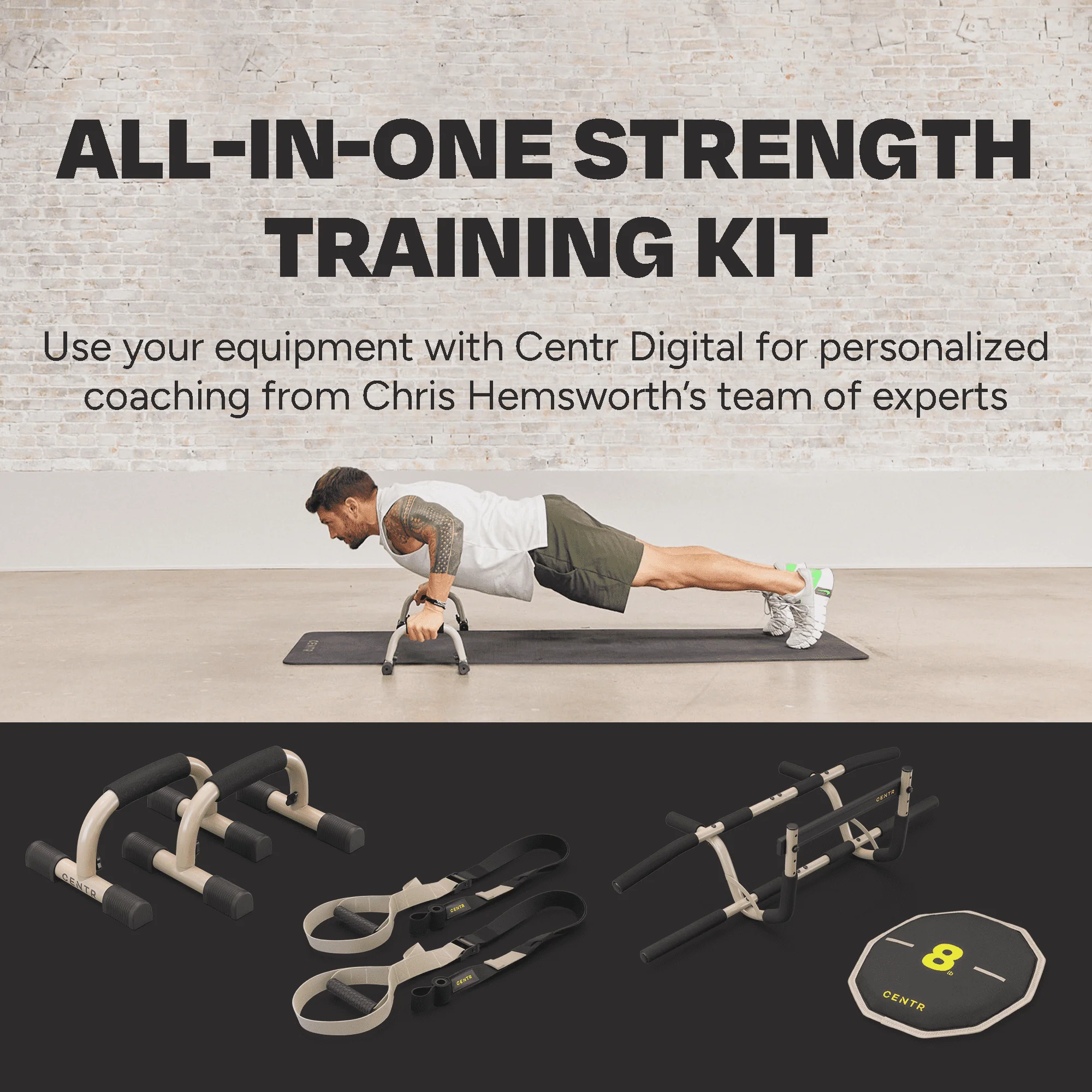 Centr By Chris Hemsworth Strength Training Kit, Home Workout Equipment, 6 Piece Set + 3-Month Membership - Image 4