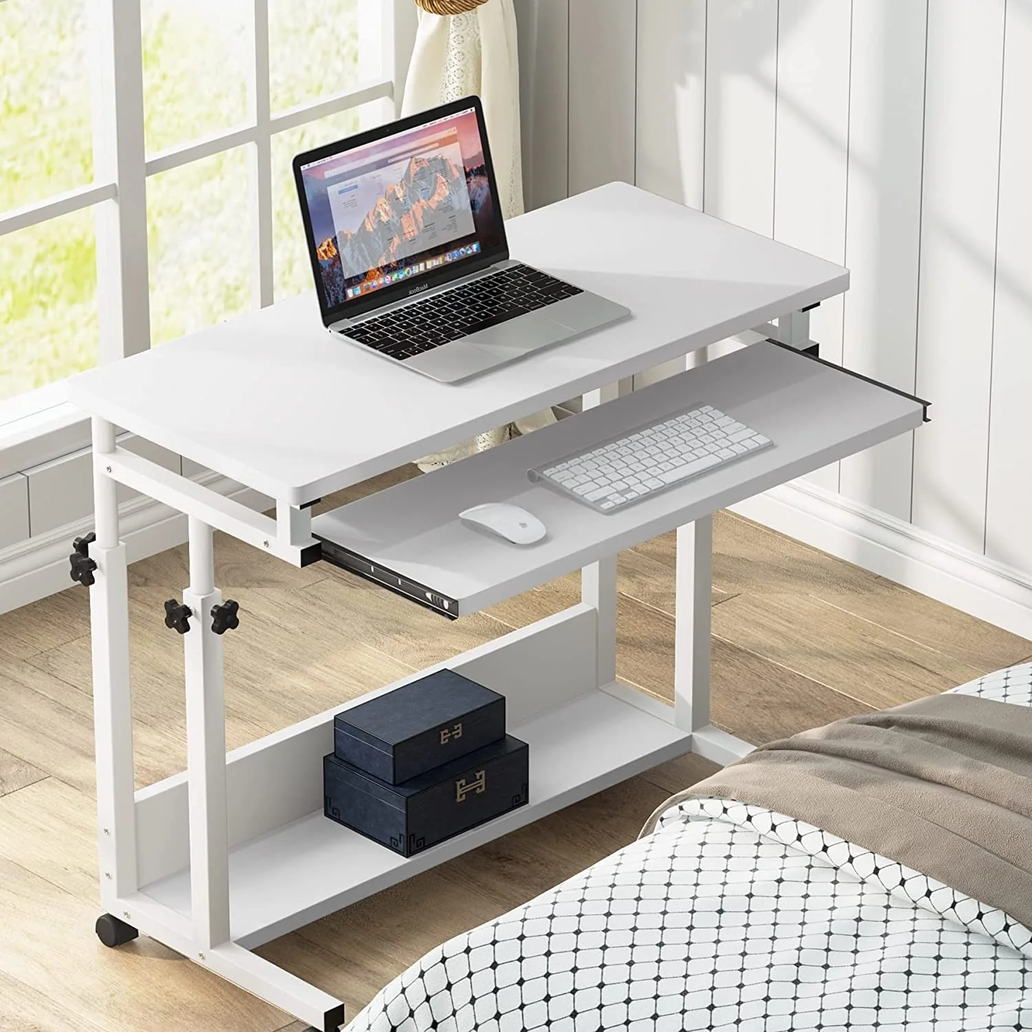Height Adjustable Laptop Desk, Portable Sofa and Bed Table for Work and Study - Image 3