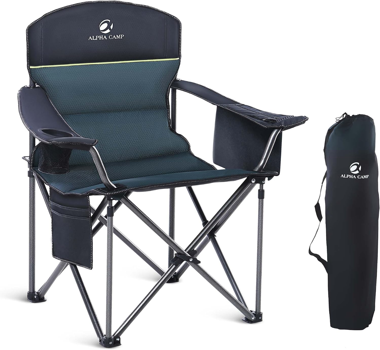 Folding Camping Chair Oversized Heavy Duty Padded Outdoor Chair - Image 6