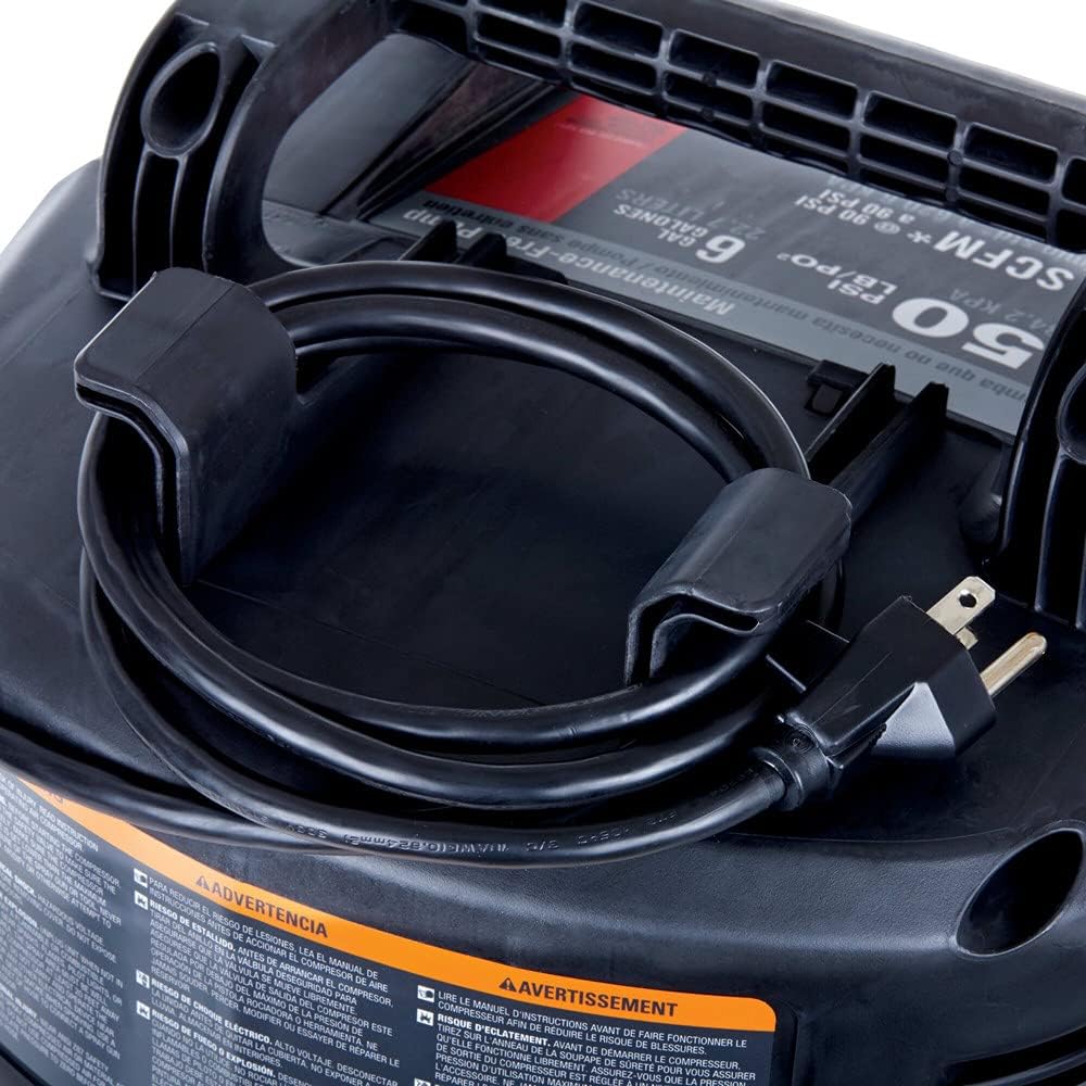 6 Gallon Pancake Air Compressor, Oil-Free Portable Electric Compressor for Garage, Workshop and DIY Projects - Image 2