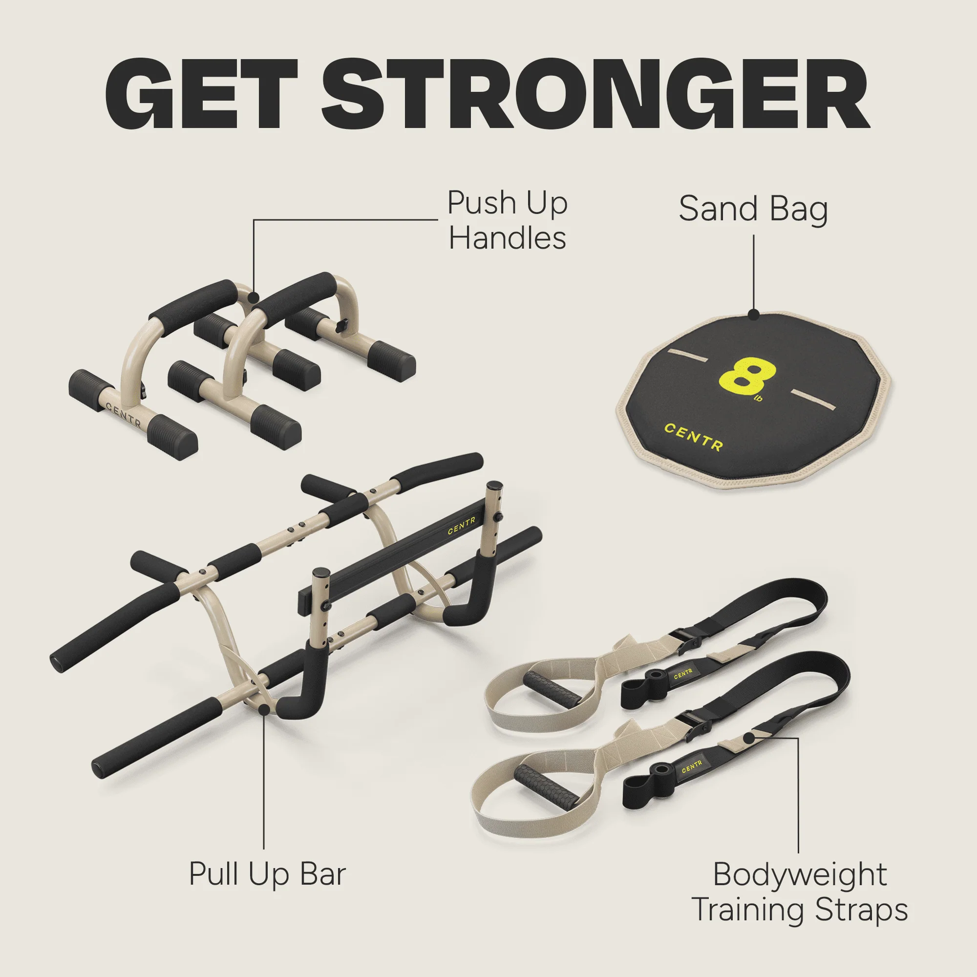 Centr By Chris Hemsworth Strength Training Kit, Home Workout Equipment, 6 Piece Set + 3-Month Membership - Image 2
