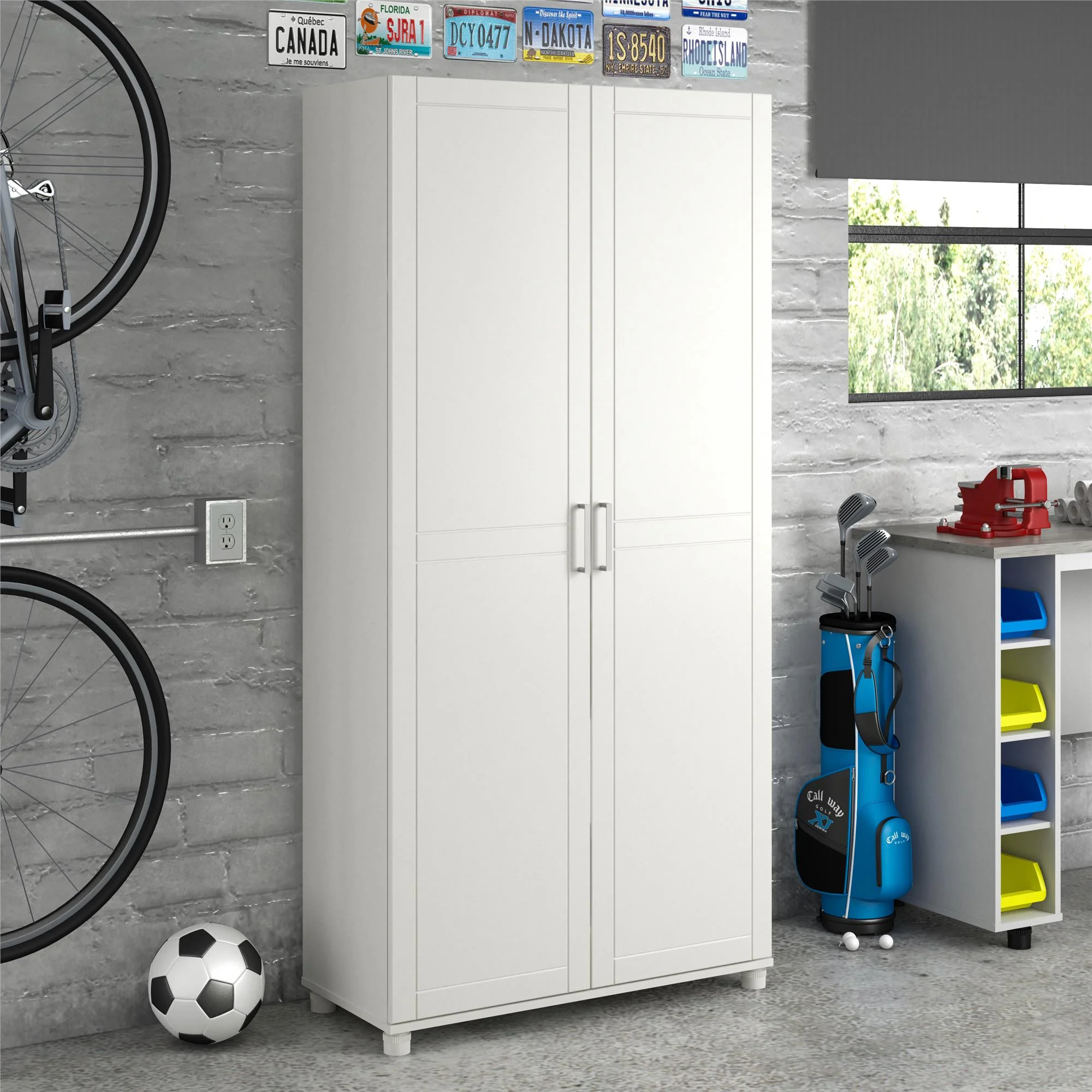 Callahan 36" Utility Storage Cabinet, Black - Image 36