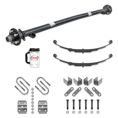 3,500 lb Idler Trailer Axle Kit – Full Suspension Running Gear Kit – 73” Hub Face / 58” Spring Center – 5 on 4.5 Bolt Pattern - Image 8