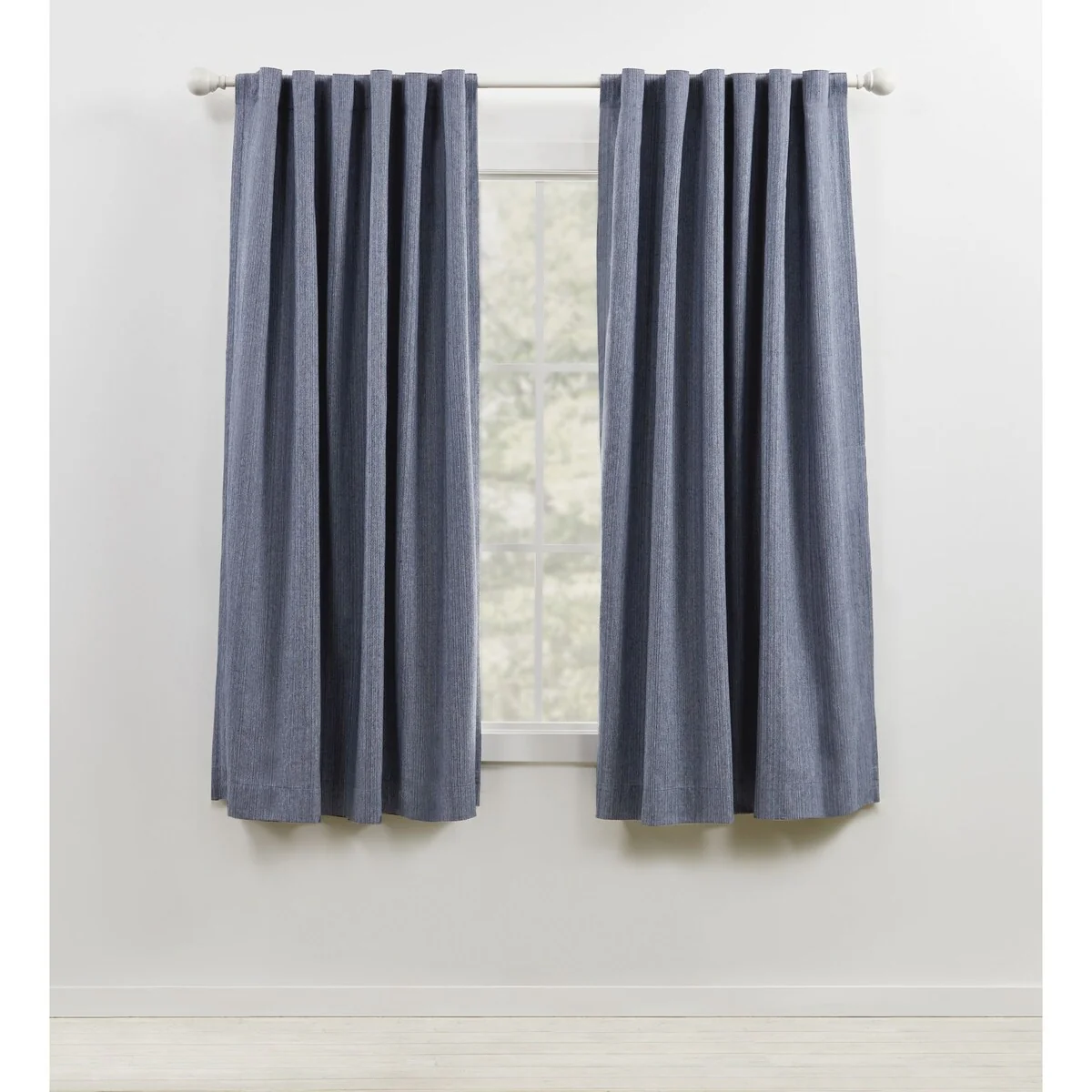 Blackout Curtain Single Panel, Back Tab and Rod Pocket Window Curtain - Image 18