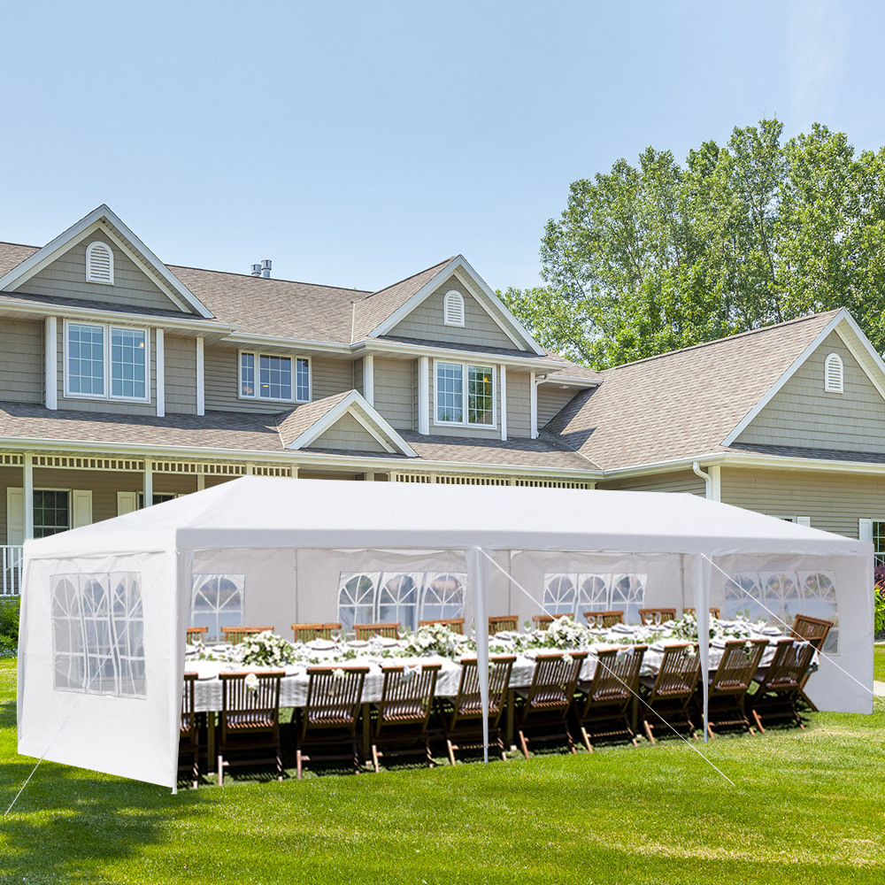 10'x30' Canopy Tent, Canopy Party Tent with 5 Removable Sidewalls,Waterproof Gazebo Tent for Patio/Outdoor/Wedding Parties and Events, White - Image 7