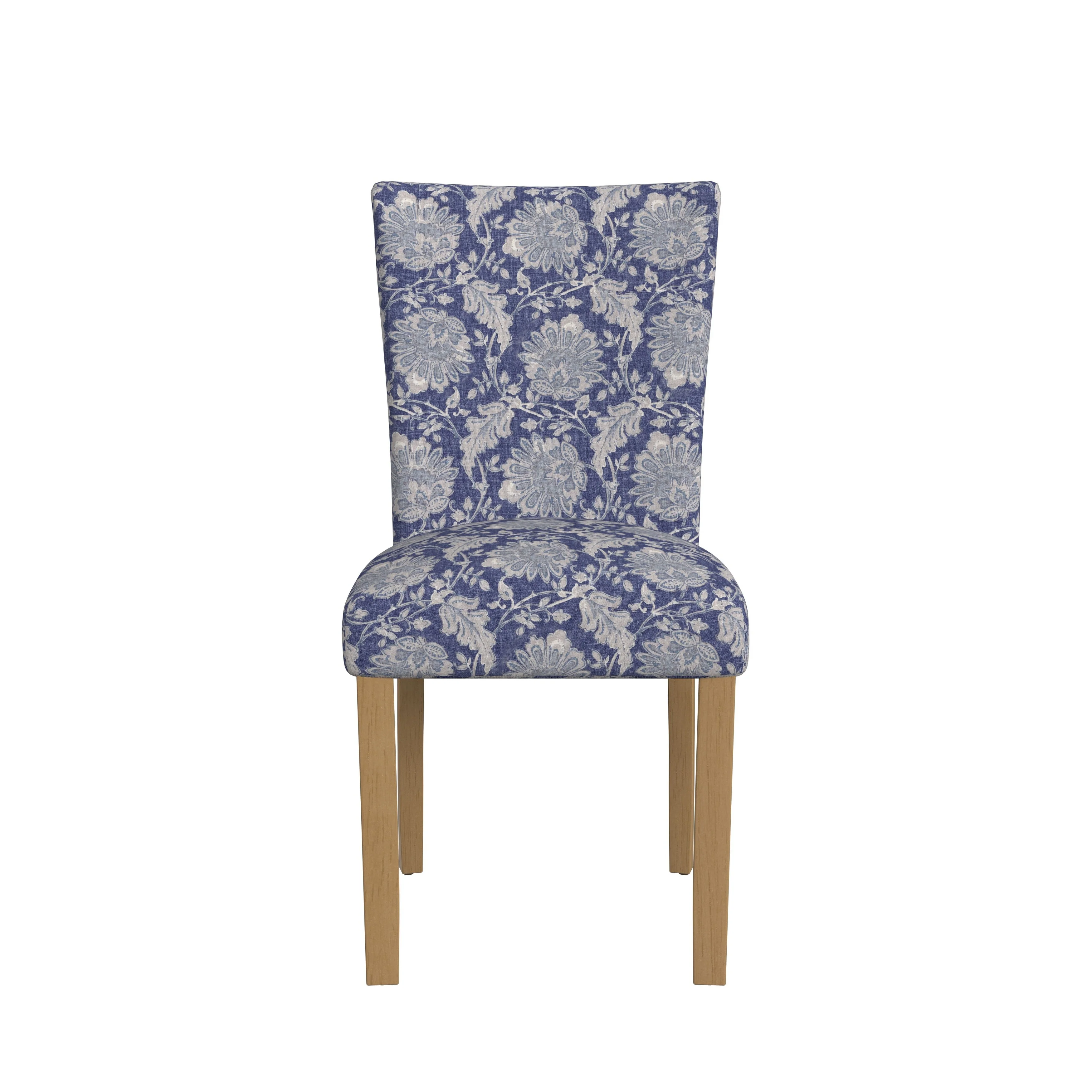 Set of 2 Upholstered Medallion Dining Chairs, Comfortable Parsons Style Chairs for Kitchen and Dining Room - Image 71