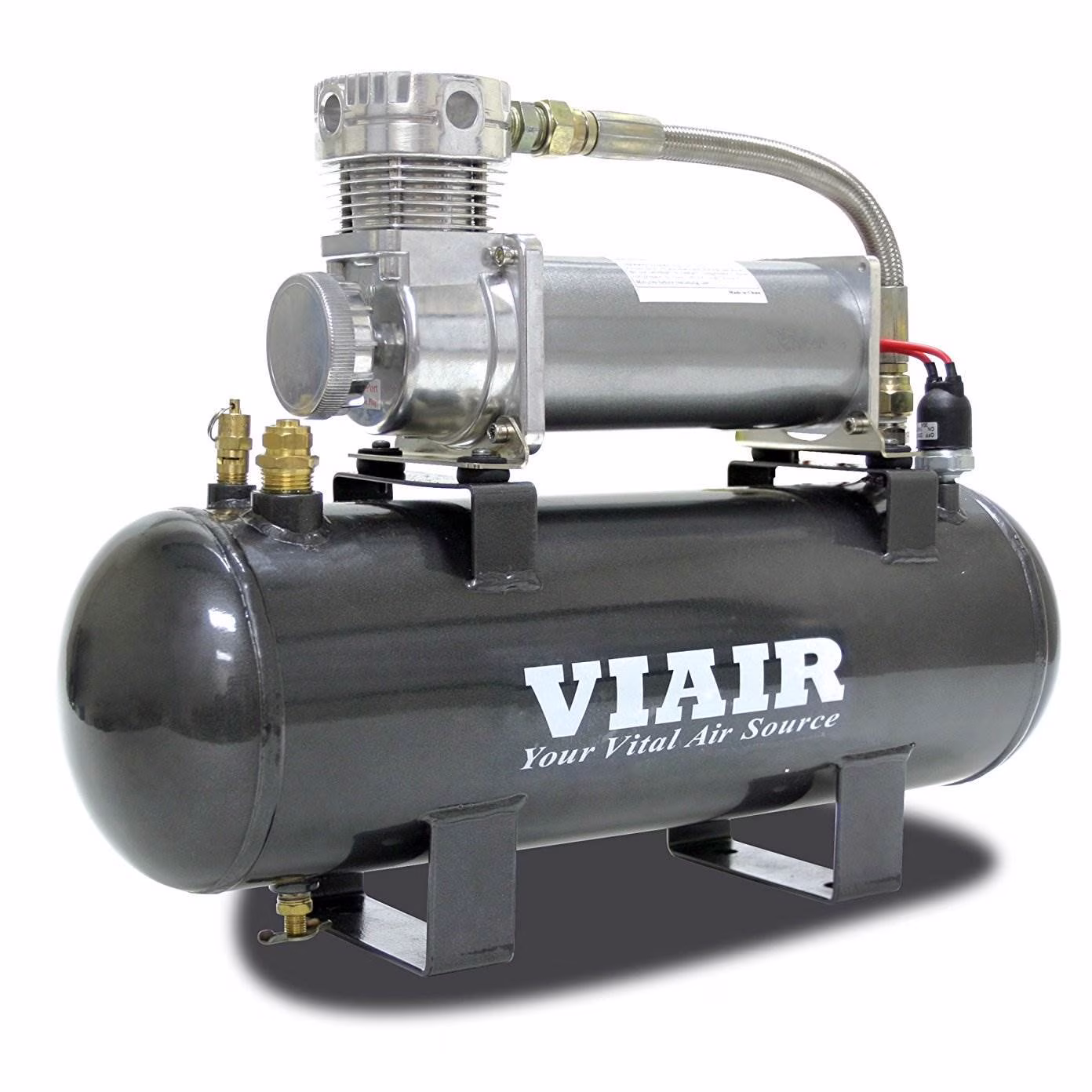 Viair 480C 2 Gallon 200 PSI 12 Volt Fast Fill Vehicle Compressor Air Source Kit