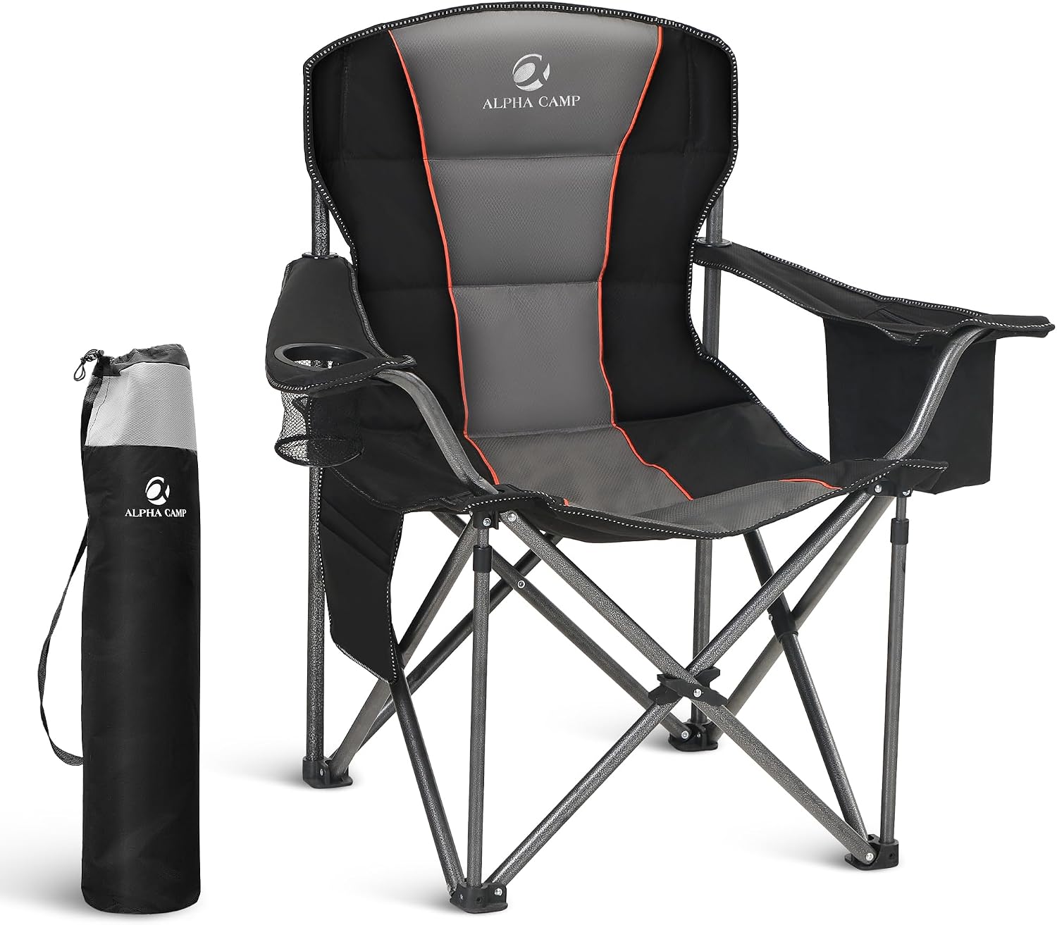 Folding Camping Chair Oversized Heavy Duty Padded Outdoor Chair - Image 5
