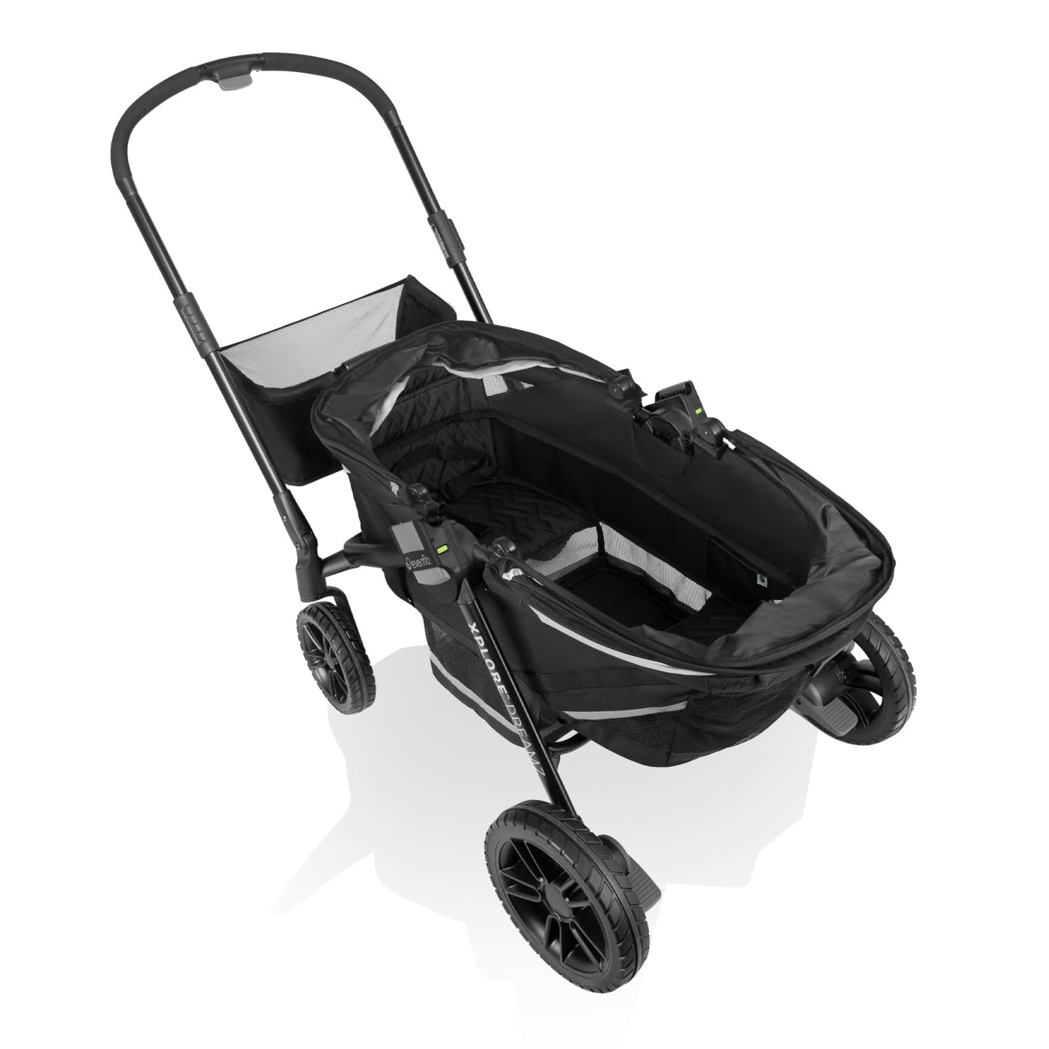 2-in-1 All-Terrain Baby Stroller Wagon with Canopy and Storage - Gray - Image 46