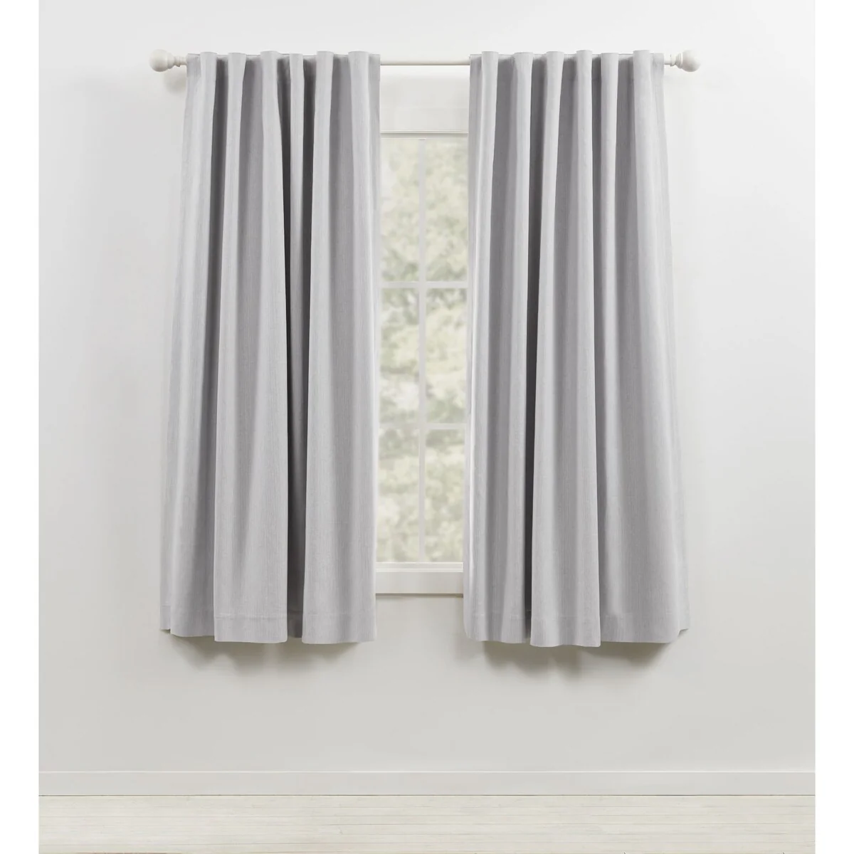 Blackout Curtain Single Panel, Back Tab and Rod Pocket Window Curtain - Image 9
