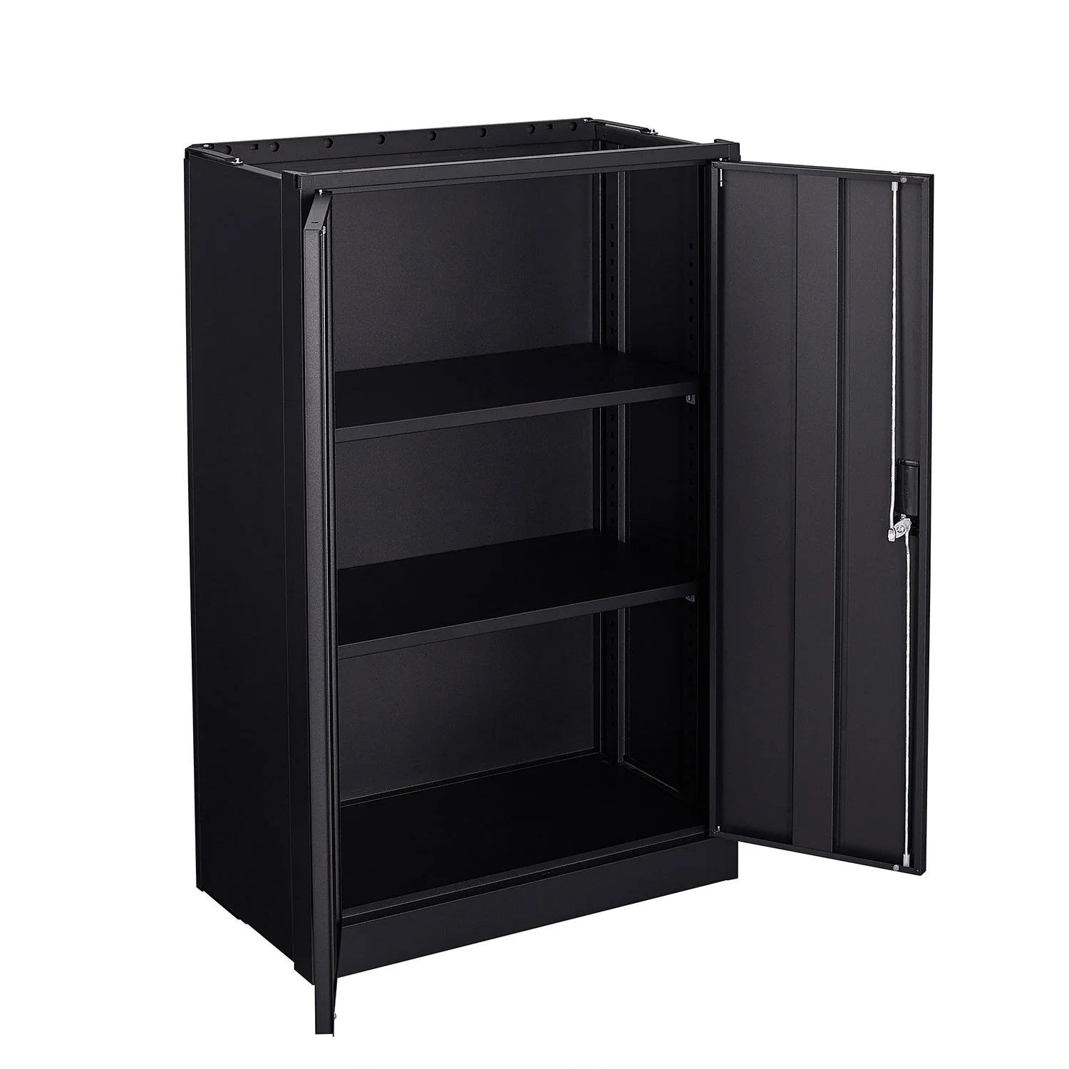 Metal Storage Cabinet with Locking Doors and Adjustable Shelf, Folding Filing Storage Cabinet, Rolling Storage Locker Cabinet for Home Office,School,Garage, White - Image 27
