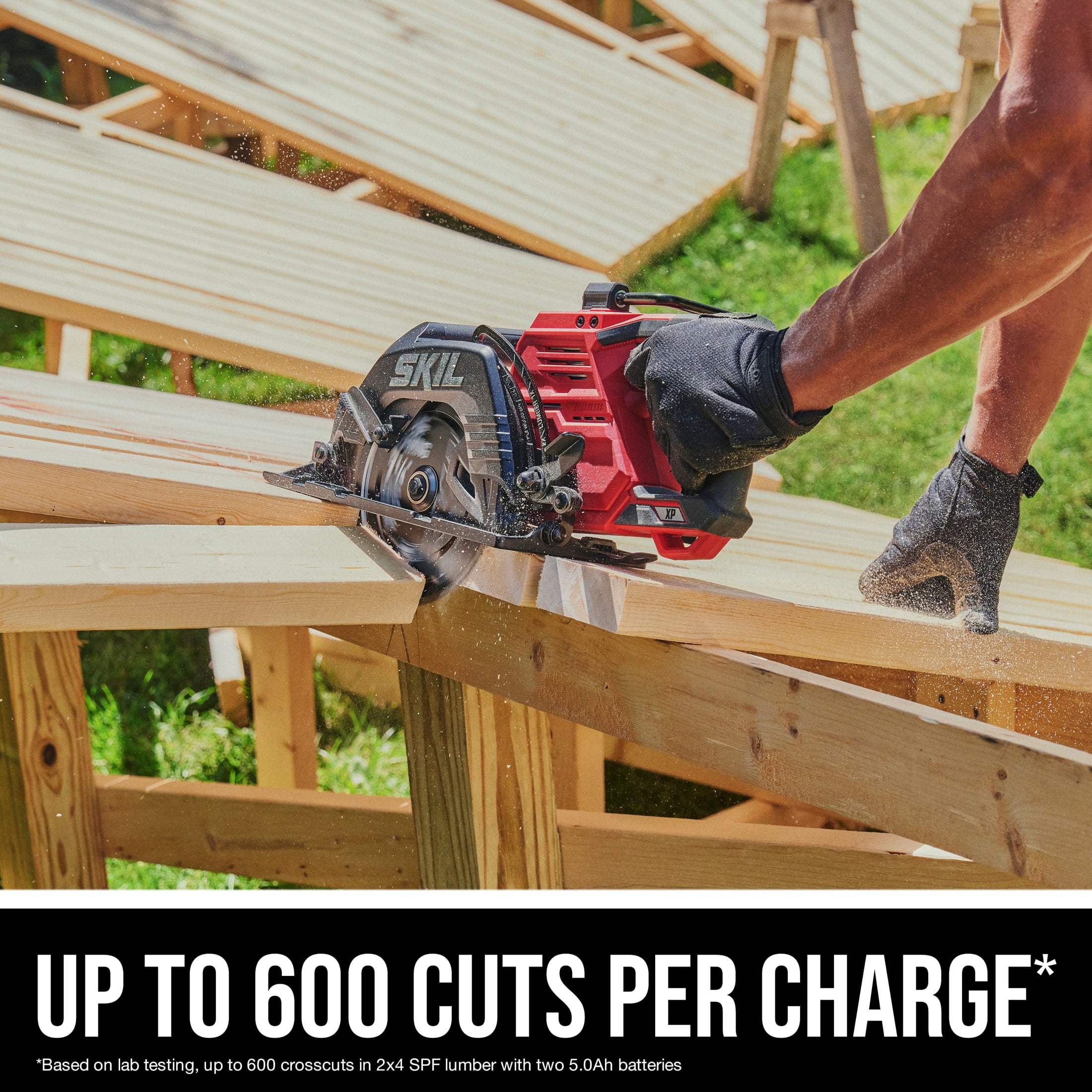SKIL CR5429B-20 2x20V Brushless 7-1/4'' SKIL Rear Handle Circular Saw Kit - Image 5