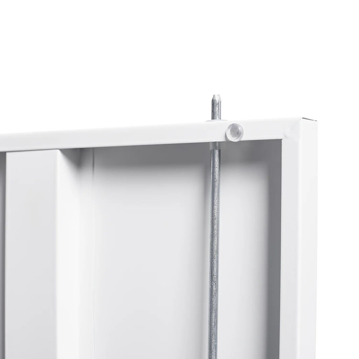 Metal Storage Cabinet with Locking Doors and Adjustable Shelf, Folding Filing Storage Cabinet, Rolling Storage Locker Cabinet for Home Office,School,Garage, White - Image 10