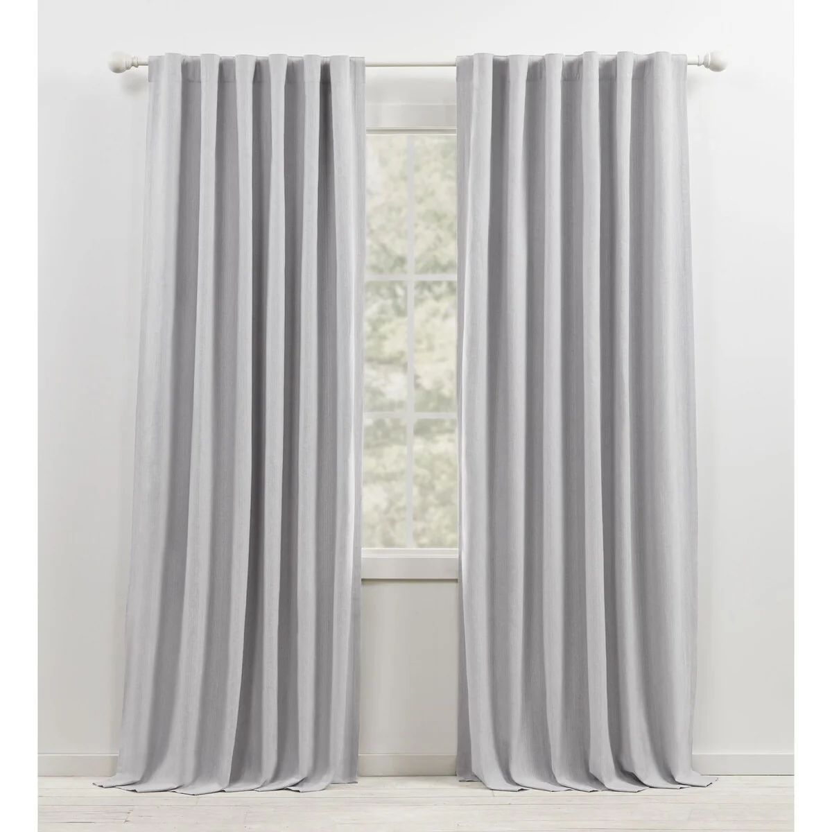 Blackout Curtain Single Panel, Back Tab and Rod Pocket Window Curtain - Image 5