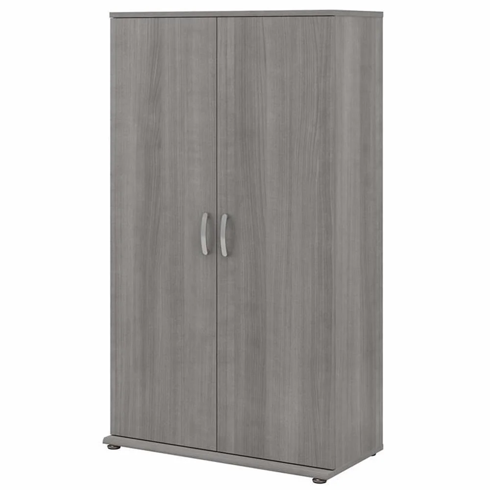 Pemberly Row Tall Garage Storage Cabinet in Platinum Gray - Engineered Wood - Image 2