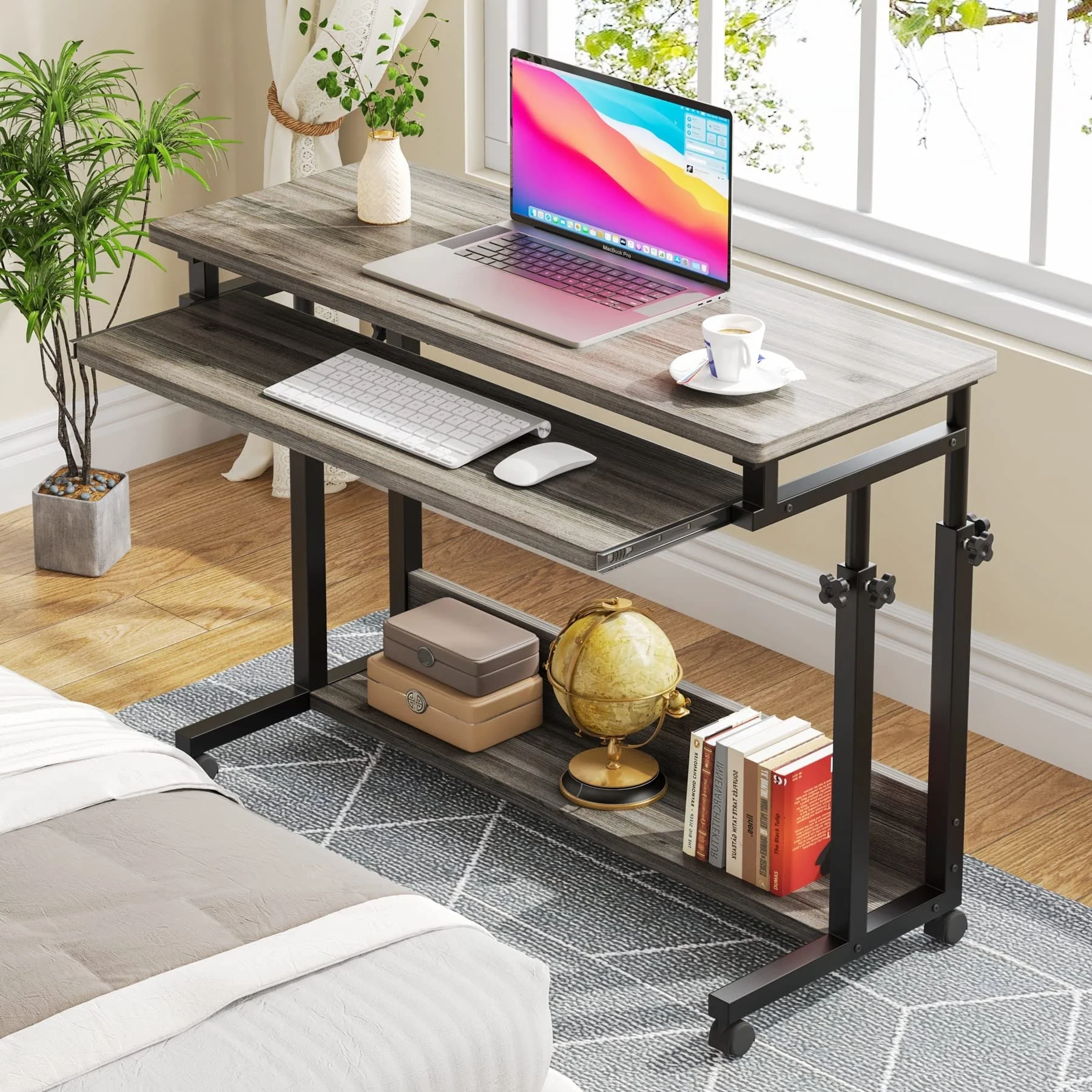 Height Adjustable Laptop Desk, Portable Sofa and Bed Table for Work and Study - Image 17