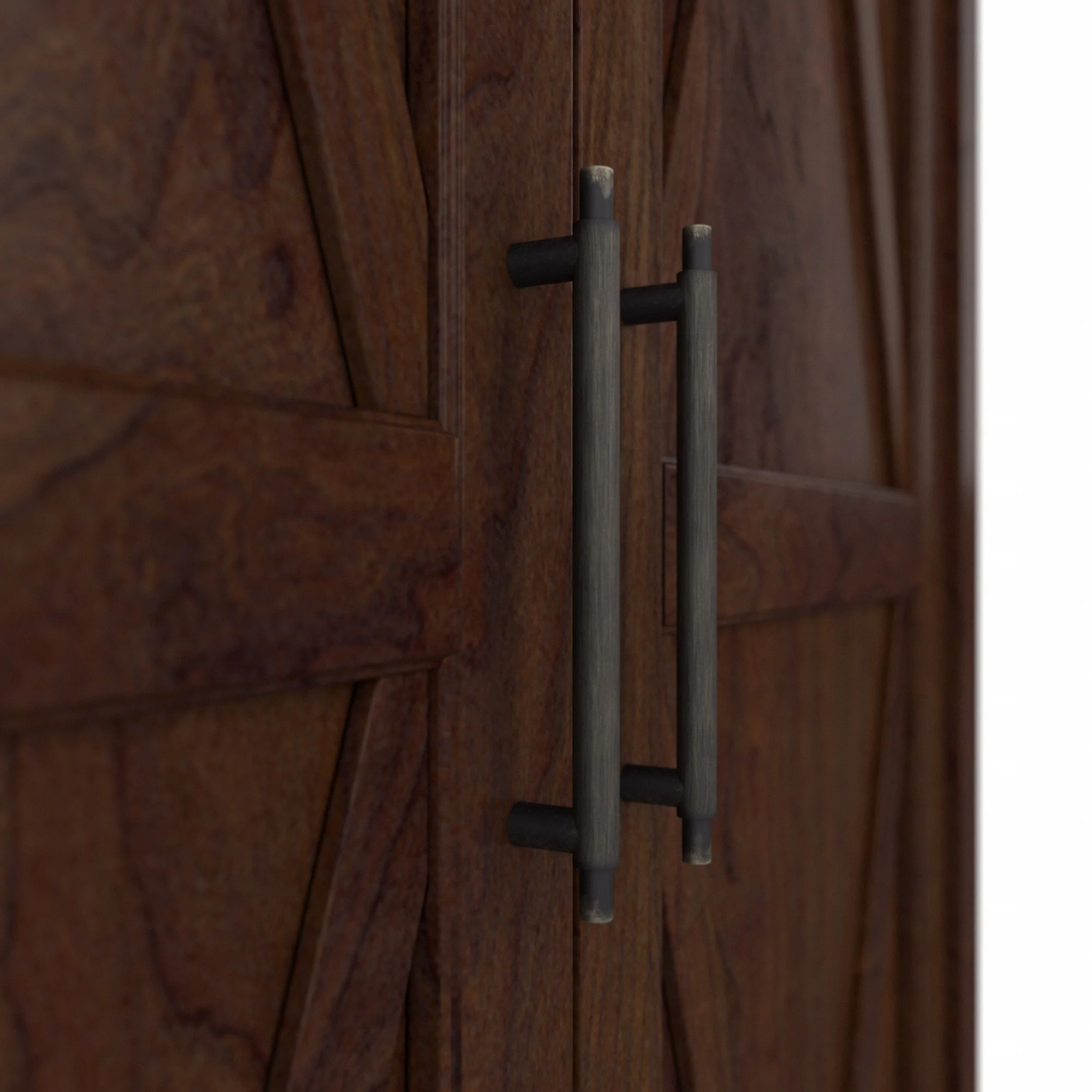 Key West Tall Storage Cabinet with Doors in Bing Cherry - Engineered Wood - Image 8