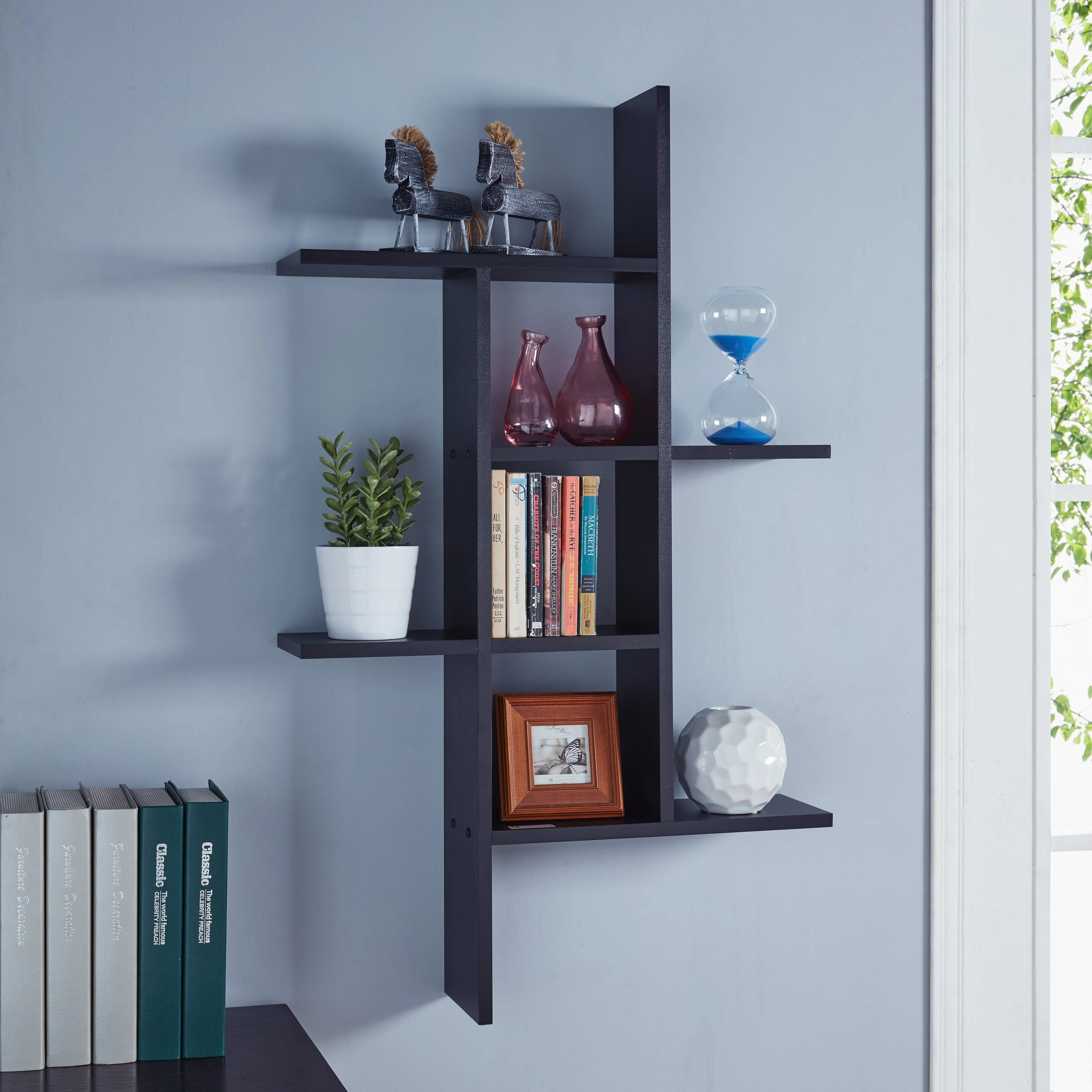Cantilever Floating Wall Shelf, Modern Decorative Display Shelf for Living Room, Bedroom and Home Storage - Image 2