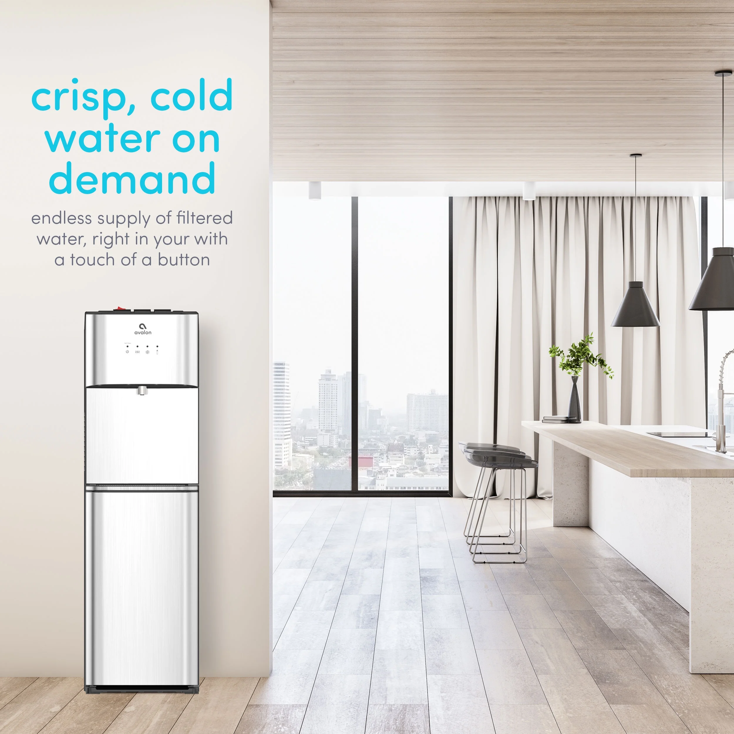 Avalon Self Cleaning Bottleless Water Cooler Dispenser 3 Temperatures - Image 8