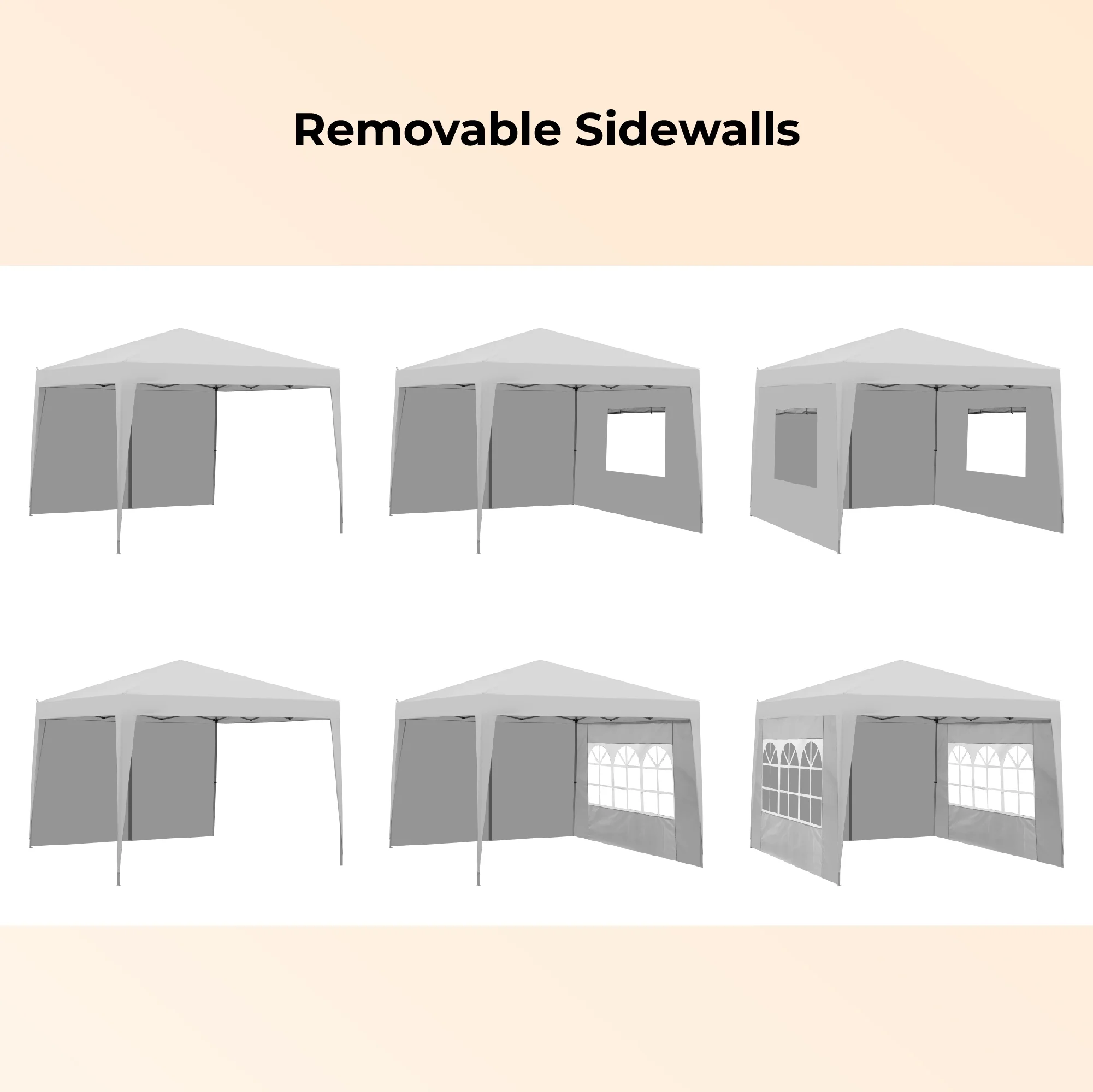 IVV 10x10FT Pop Up Canopy Tent, Outdoor Instant Slant Legs Gazebo Shelter with Carrying Bag, Portable for Patio Deck Garden and Beach - Blue - Image 21