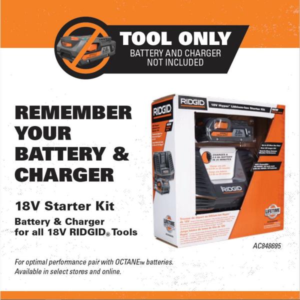 18-Volt Cordless Brushless 1 in. SDS-Plus Rotary Hammer (Tool Only) R86711B - Image 9