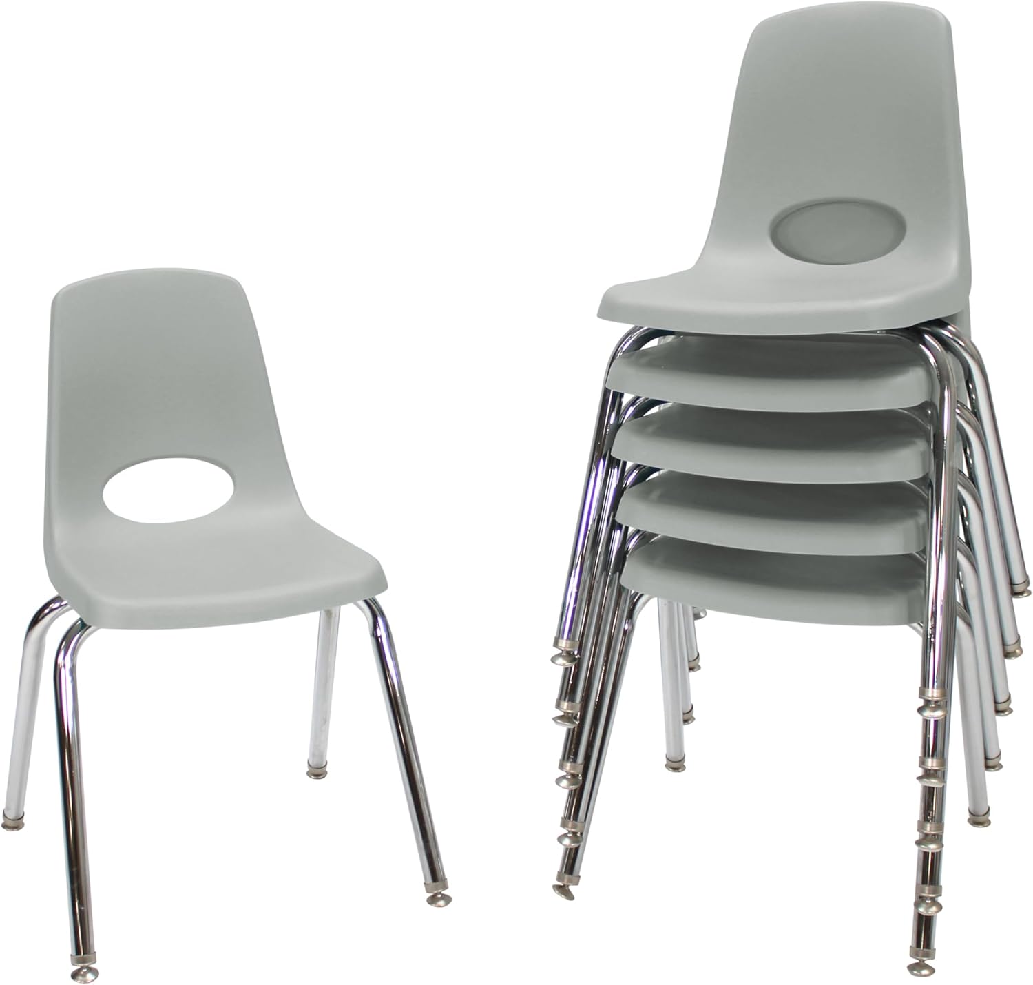 10" School Stack Chair with Swivel Glides, Purple, 6-Pack - Image 59