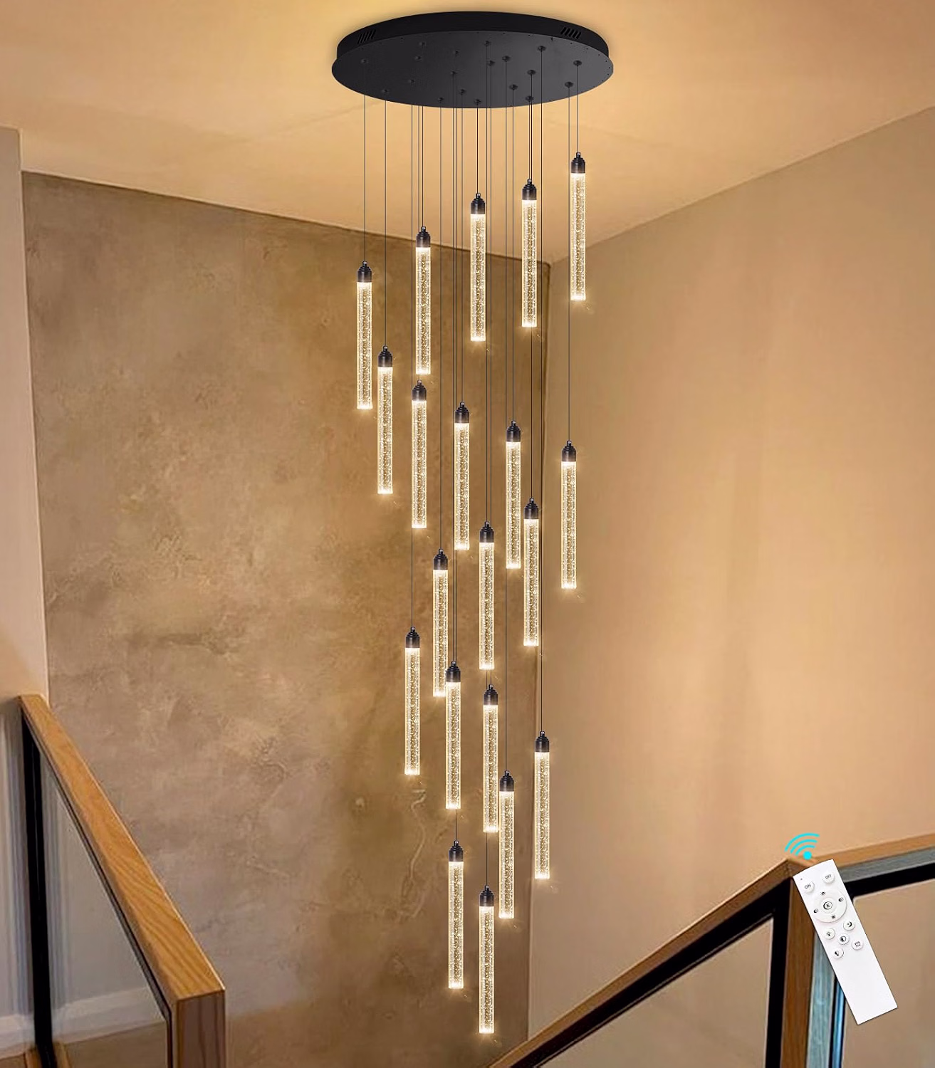 Modern Crystal Pendants Lighting Mini Chandelier for Kitchen Island LED Dimmable Ceiling Handing Lighting Adjustable Flush Mount Ceiling Light for Dining Room Hallway - Image 13