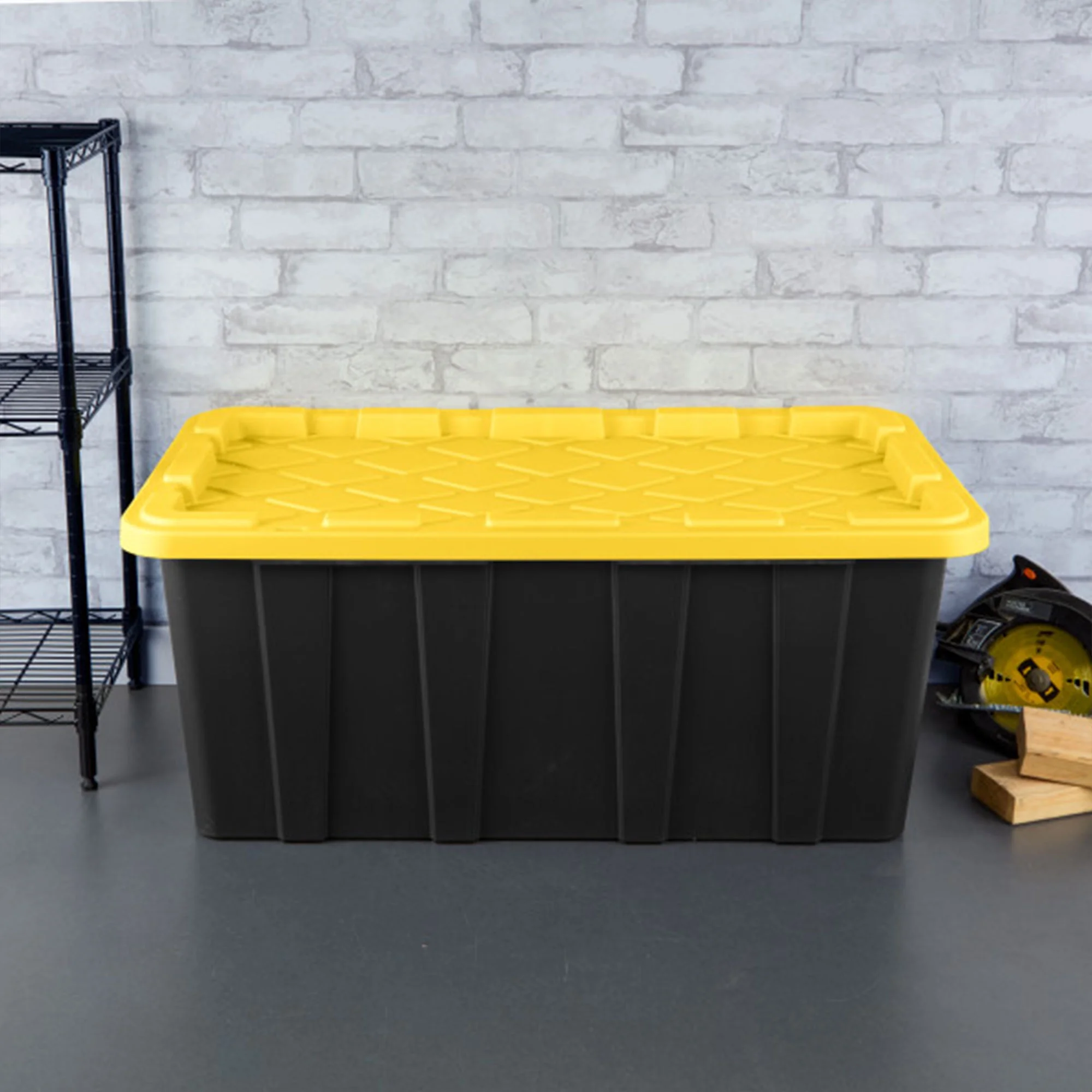 Sterilite 4 Shelf Plastic Storage Unit & 4 Pack 38 Gal Totes & 6 Pack 27 Gal Totes - Image 10