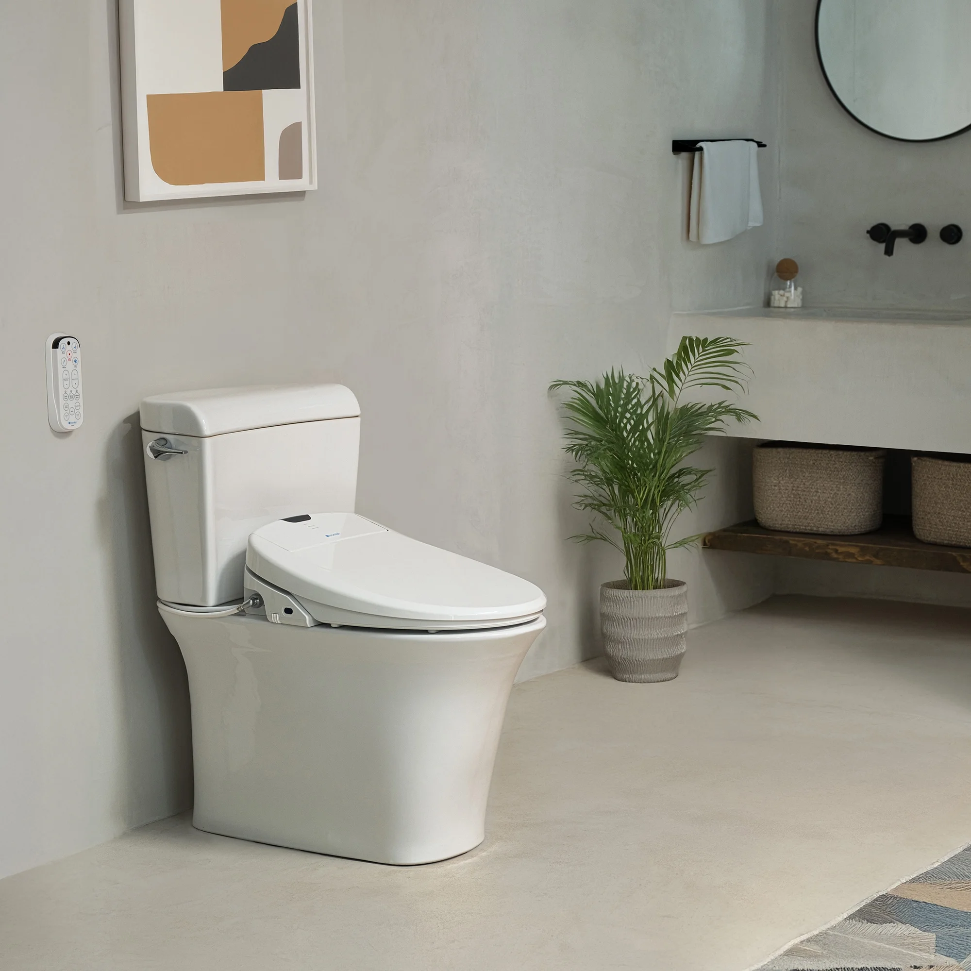 Brondell Bidet Toilet Seat S1400, Smart Toilet Seat, Dual Stainless-Steel, Self-Cleaning Nozzle With Clean Plus Technology, Endless Warm Water Bidet, Warm Air Dryer-Nightlight, Heated Seat, Elongated - Image 12