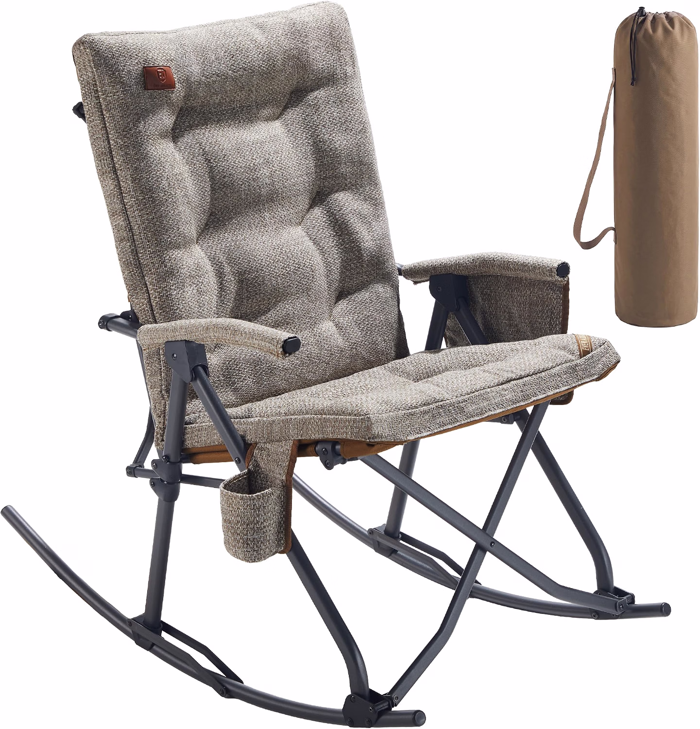 Oversized Folding Rocking Camping Chair, Padded - Image 3